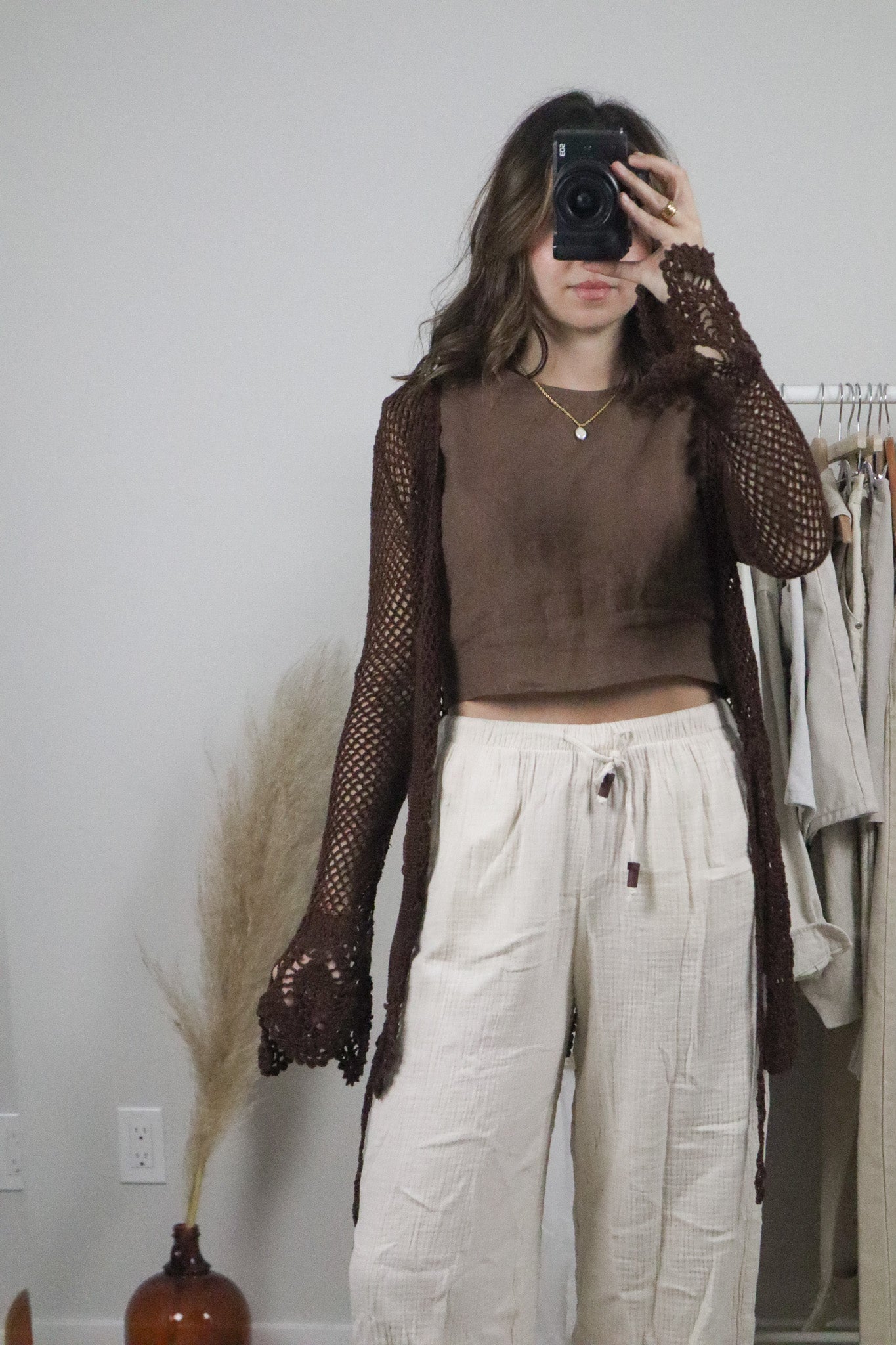 Vintage x Crochet Cardigan (S)