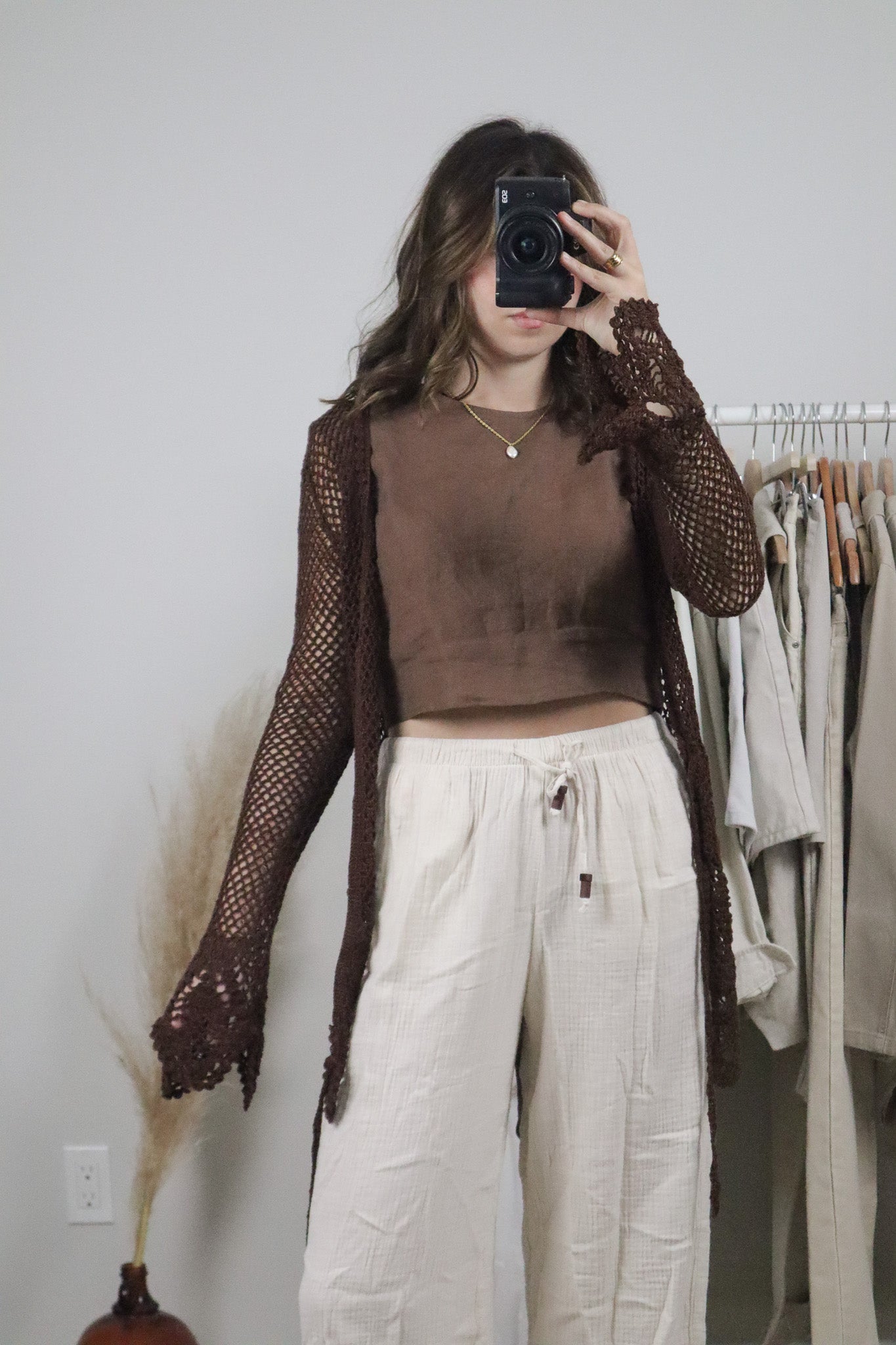 Vintage x Crochet Cardigan (S)