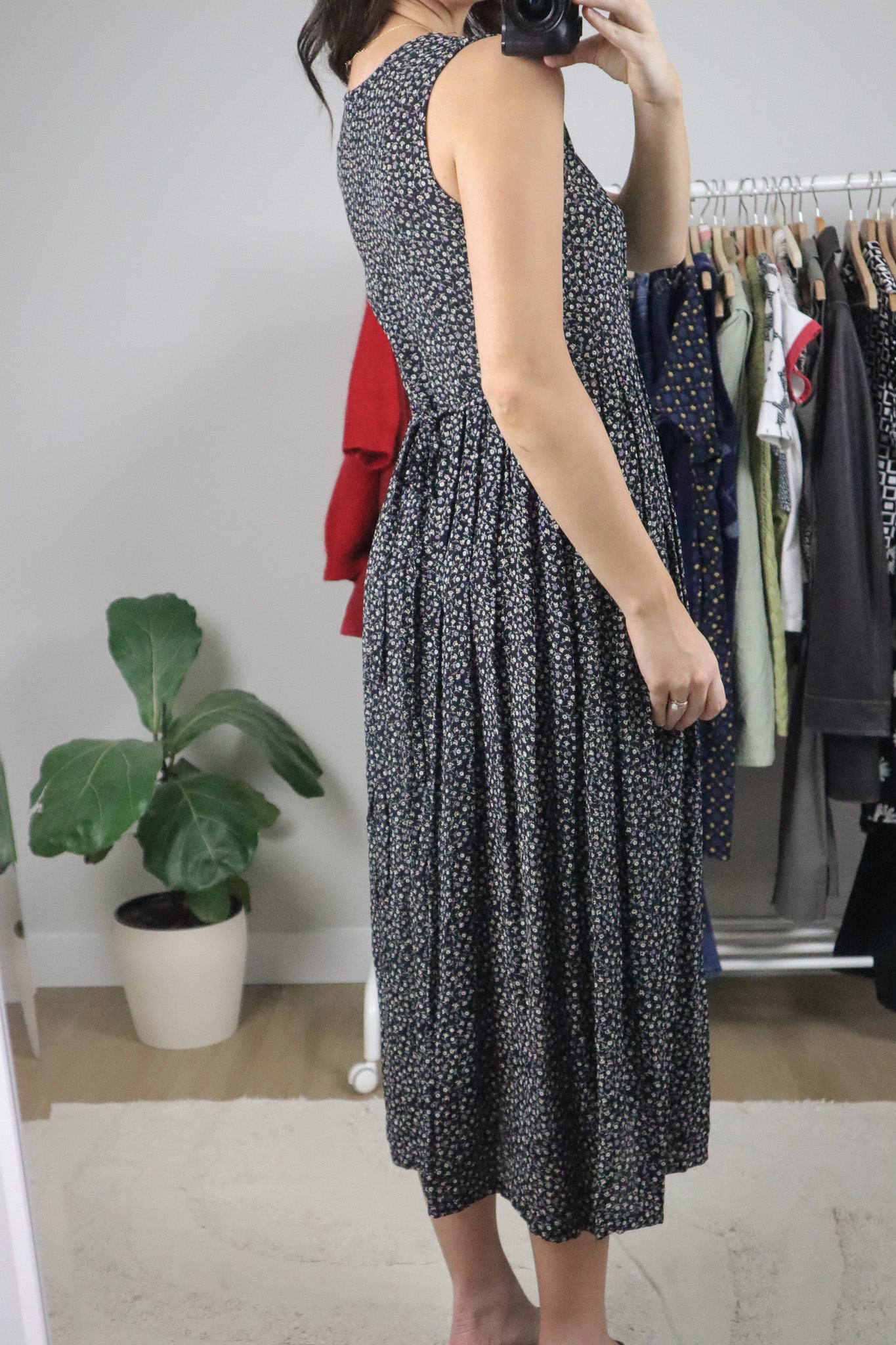 Vintage x Floral Button Maxi Dress (6)