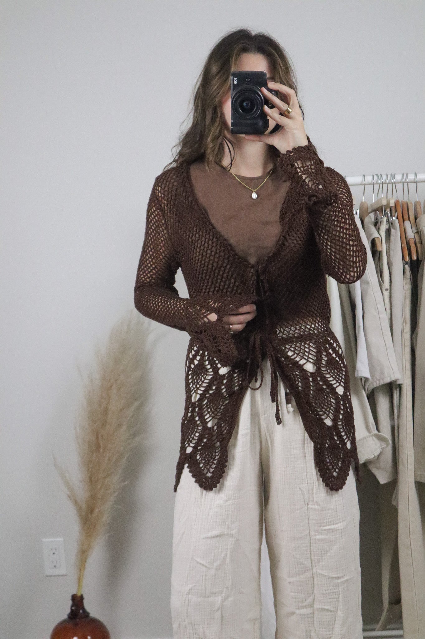 Vintage x Crochet Cardigan (S)