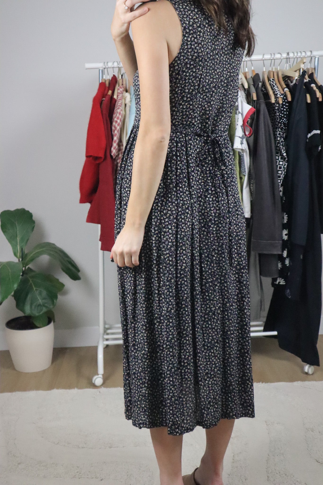 Vintage x Floral Button Maxi Dress (6)