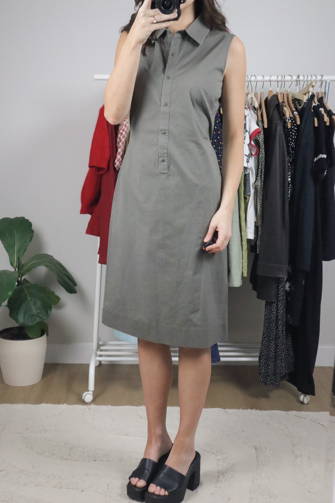 Vintage x Tie Midi Dress (4/6)