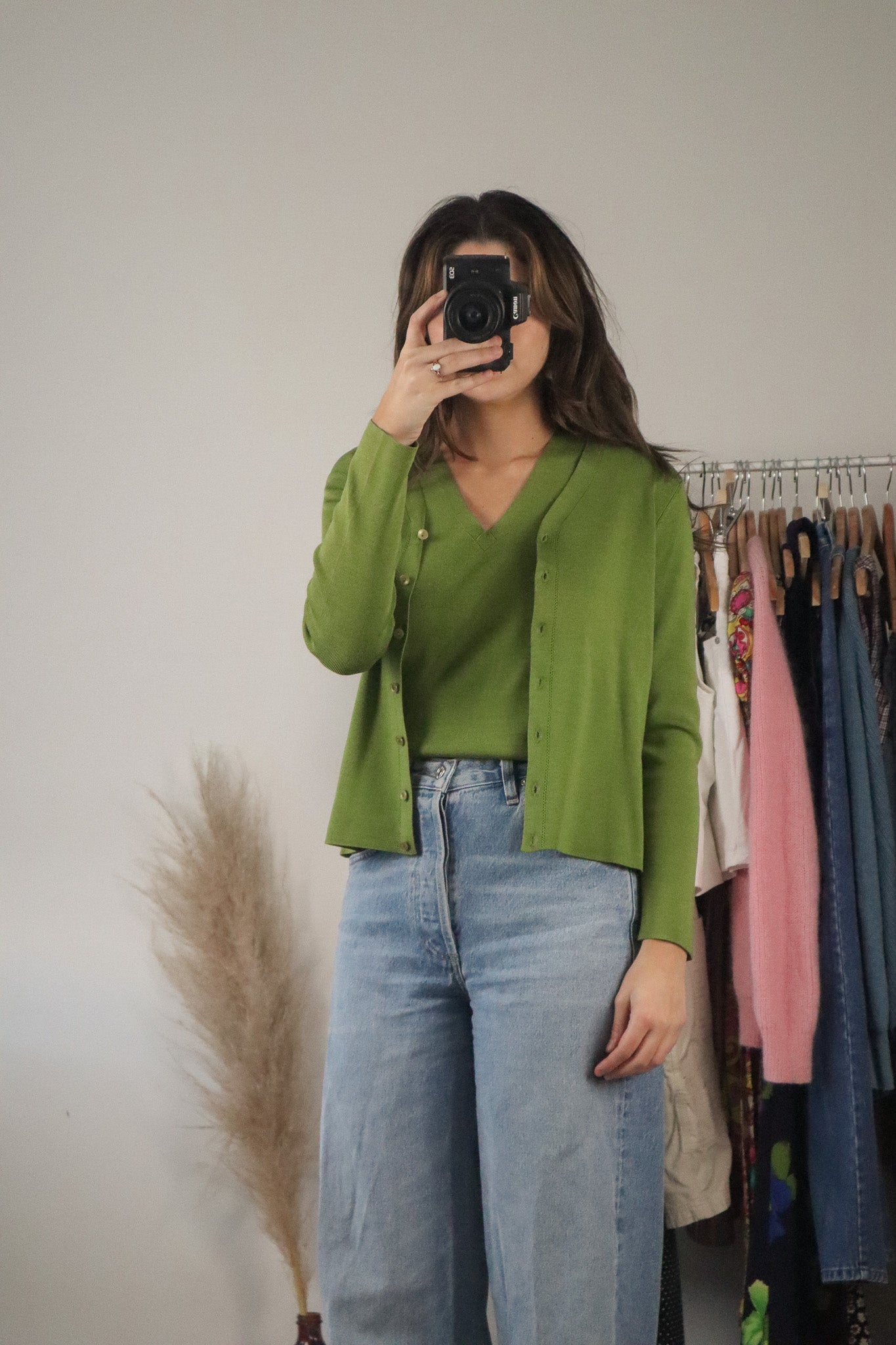 Vintage x Two-Piece Silk Blend Set (S)