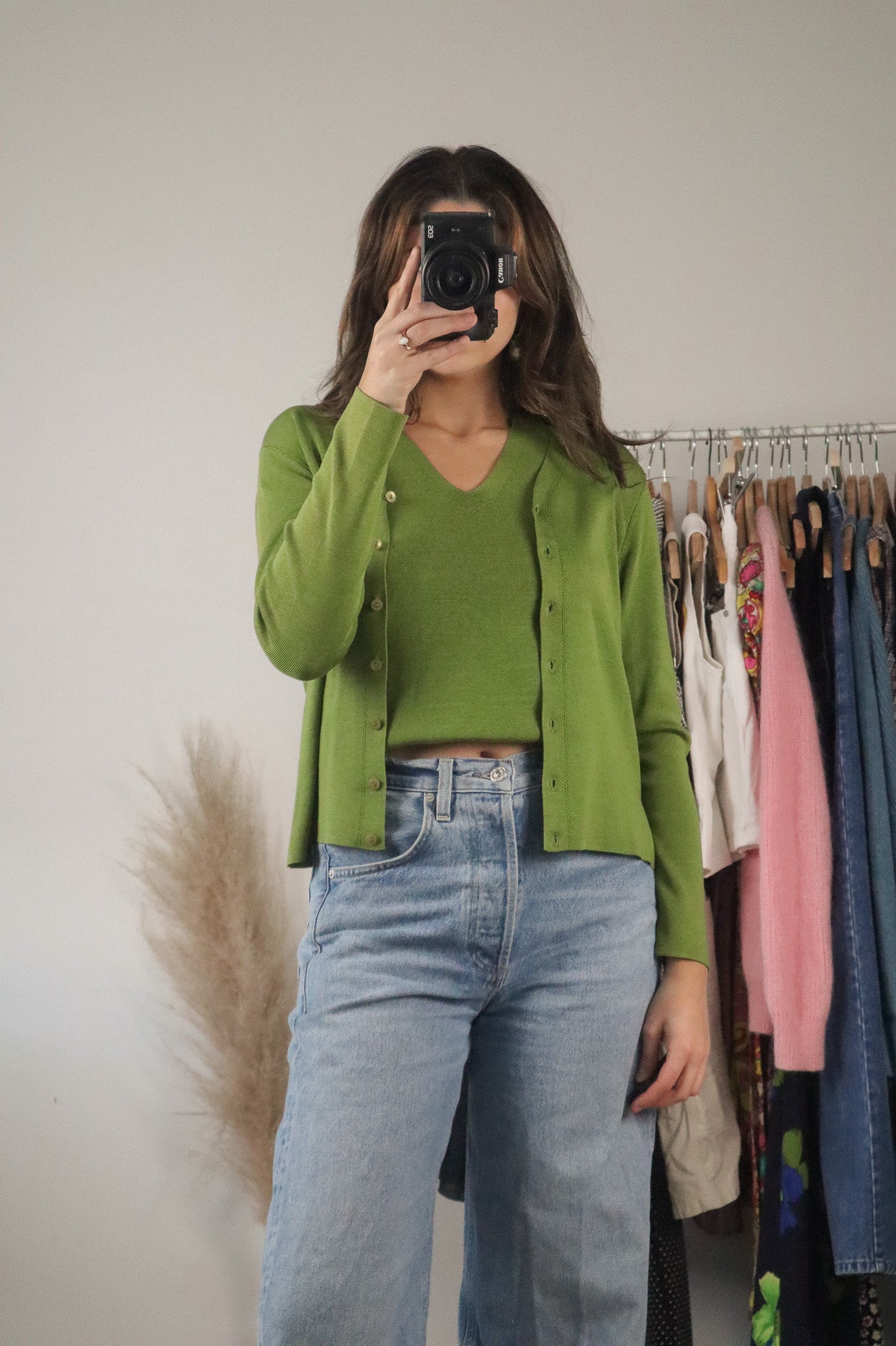 Vintage x Two-Piece Silk Blend Set (S)