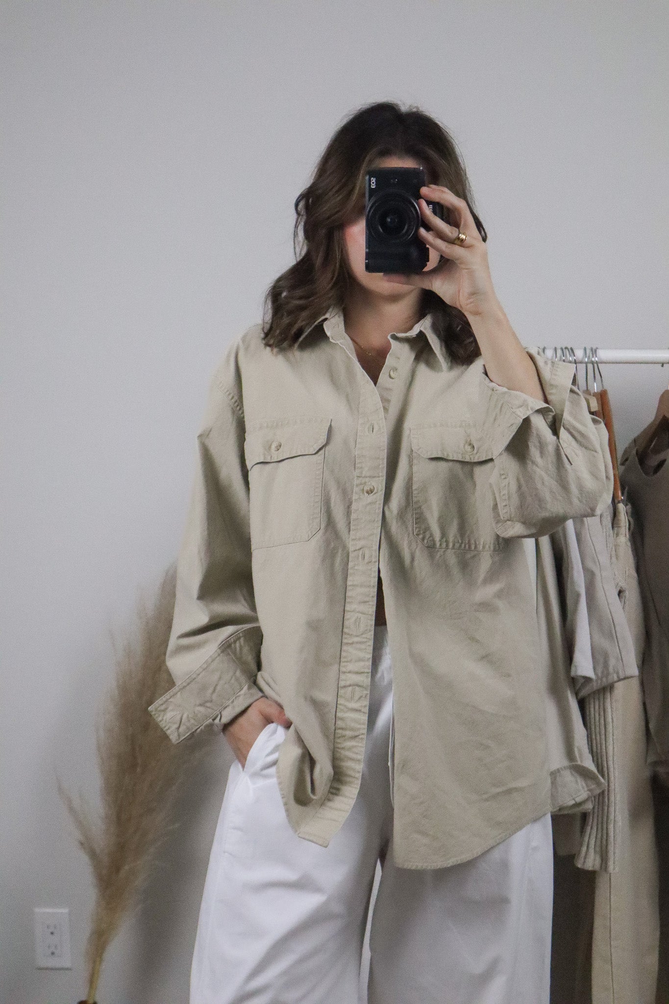 Vintage x L.L. Bean Cotton Button Up (L)