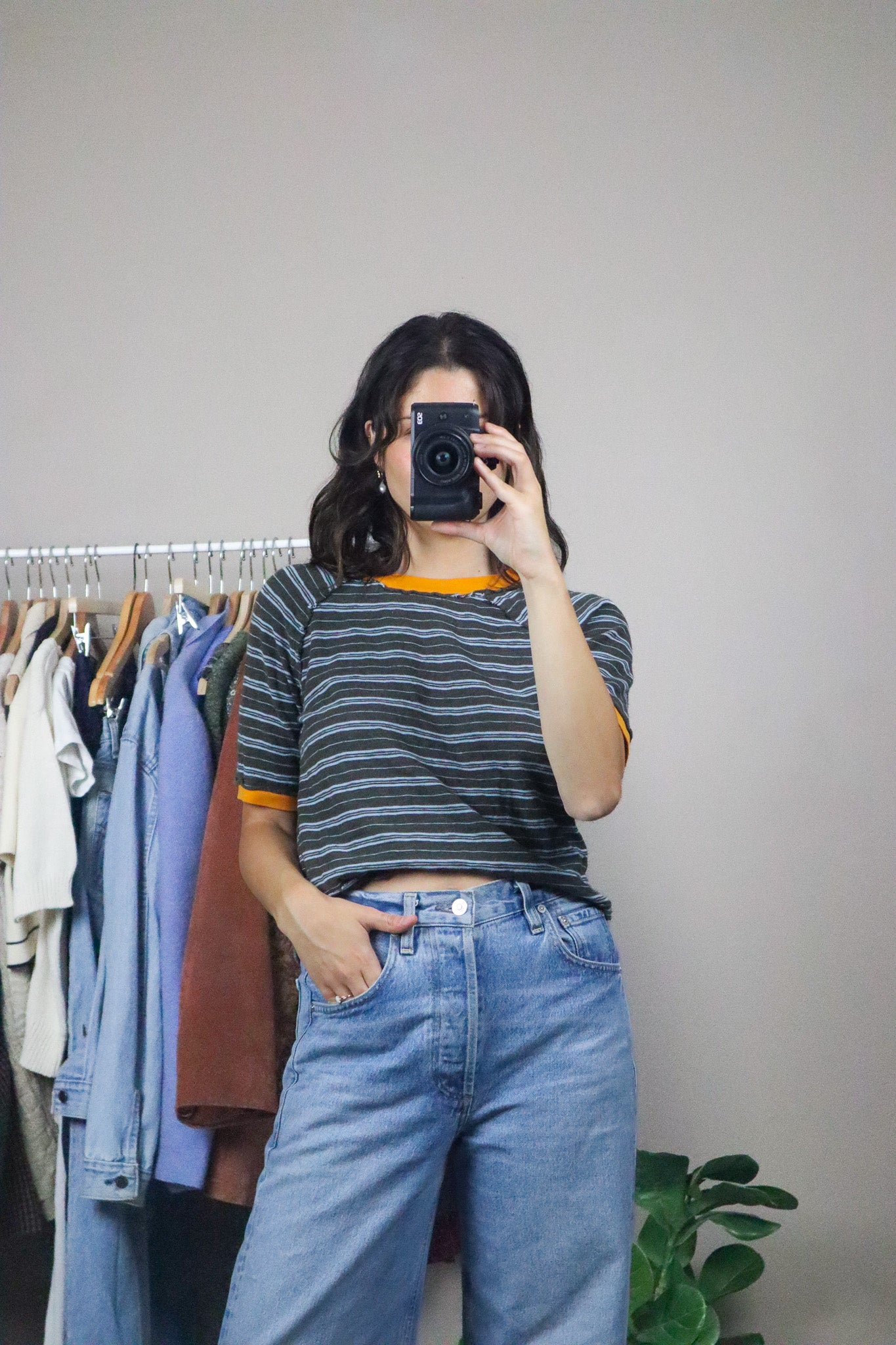 Free People x Striped T-Shirt (M)