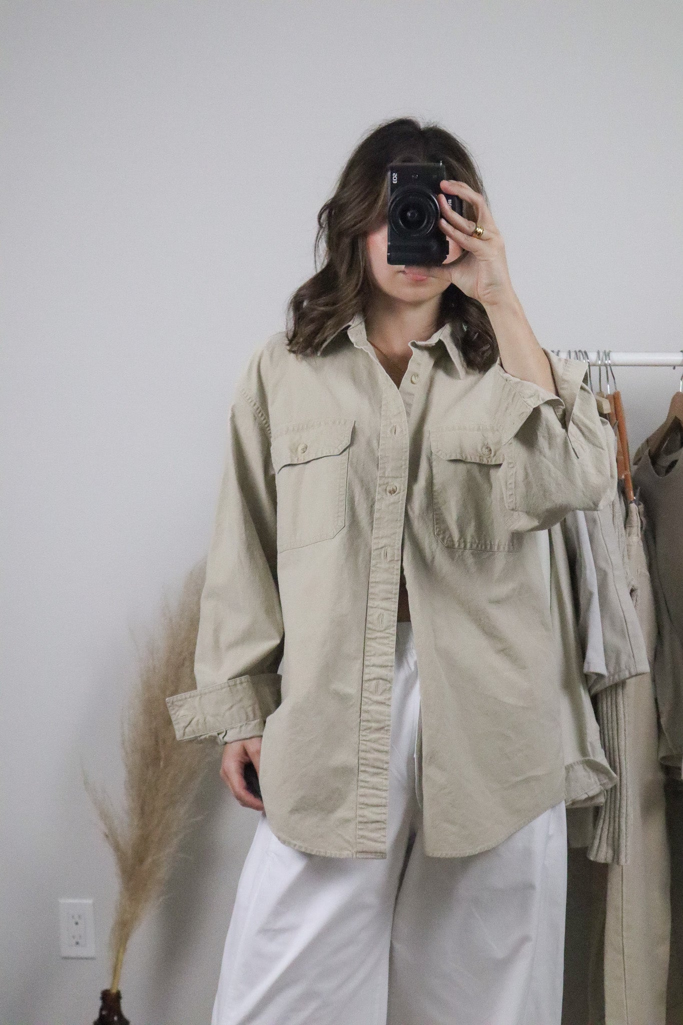 Vintage x L.L. Bean Cotton Button Up (L)