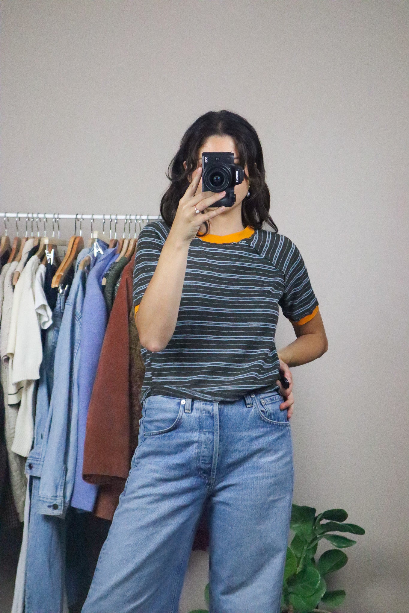 Free People x Striped T-Shirt (M)