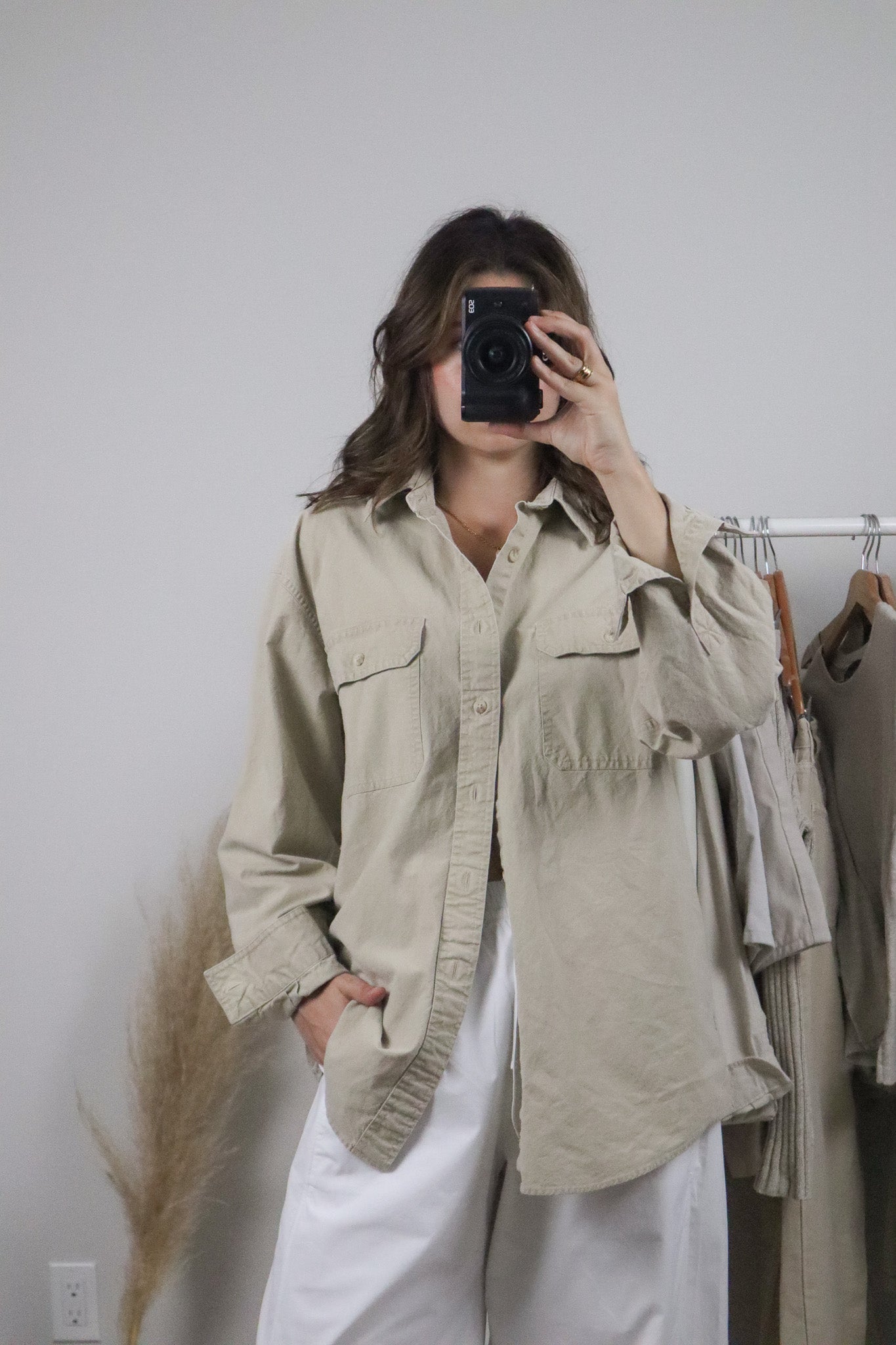 Vintage x L.L. Bean Cotton Button Up (L)