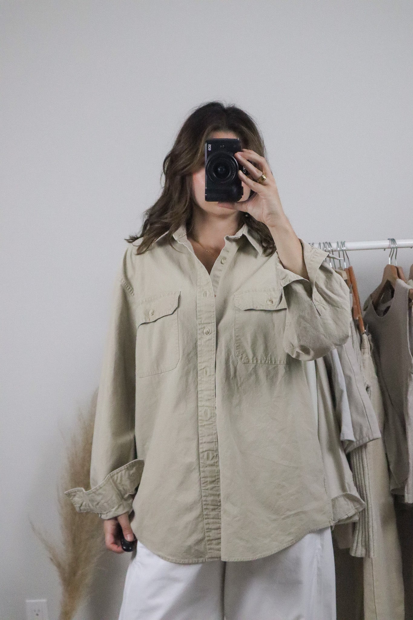 Vintage x L.L. Bean Cotton Button Up (L)