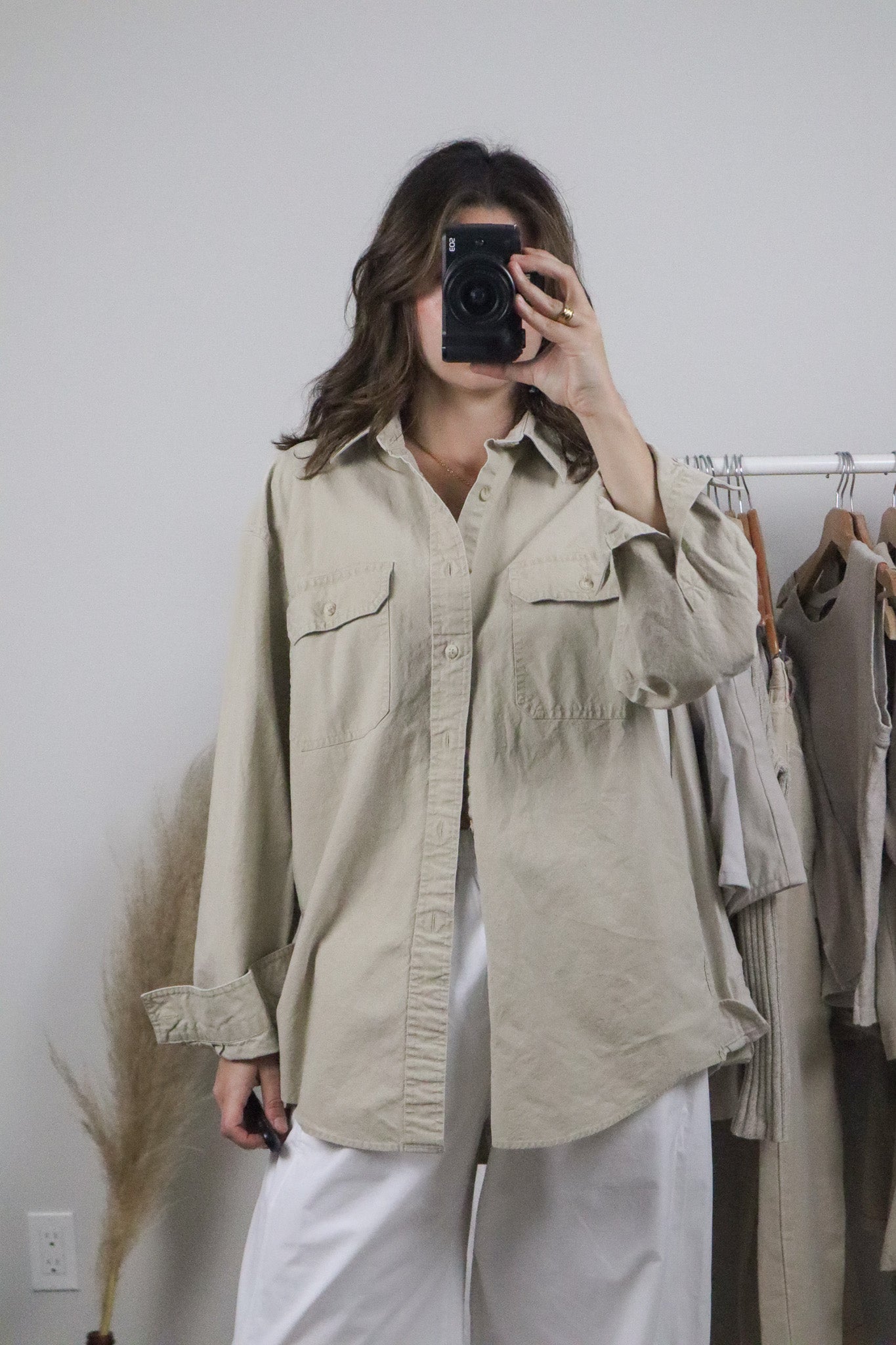 Vintage x L.L. Bean Cotton Button Up (L)