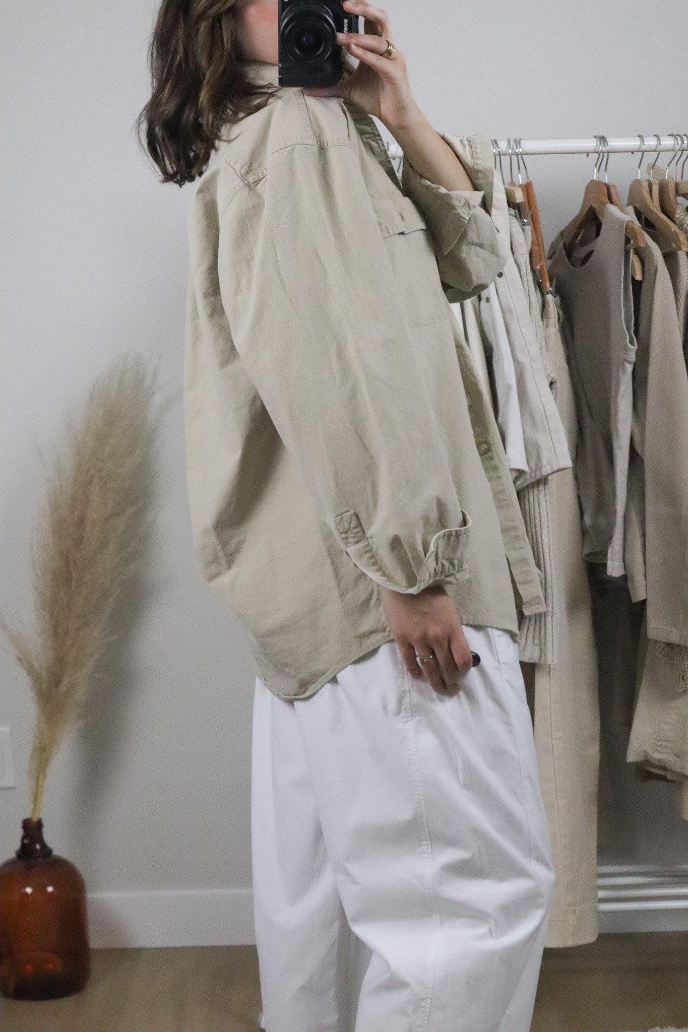 Vintage x L.L. Bean Cotton Button Up (L)