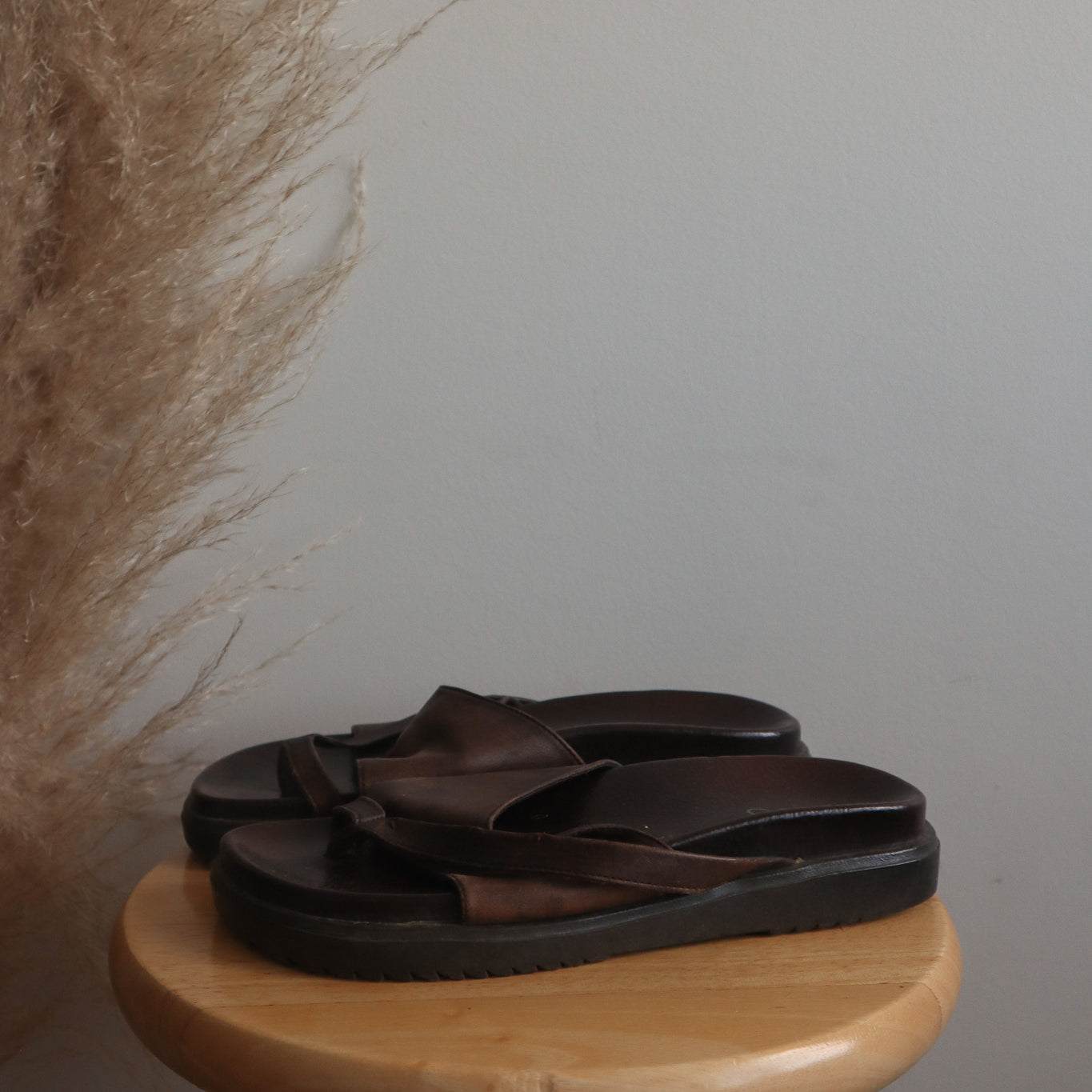 Vintage x Leather Sandals (8)
