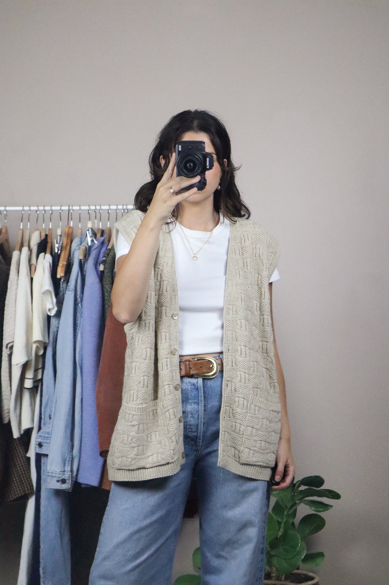 Made in Canada x Vintage x Knit Vest (XL)