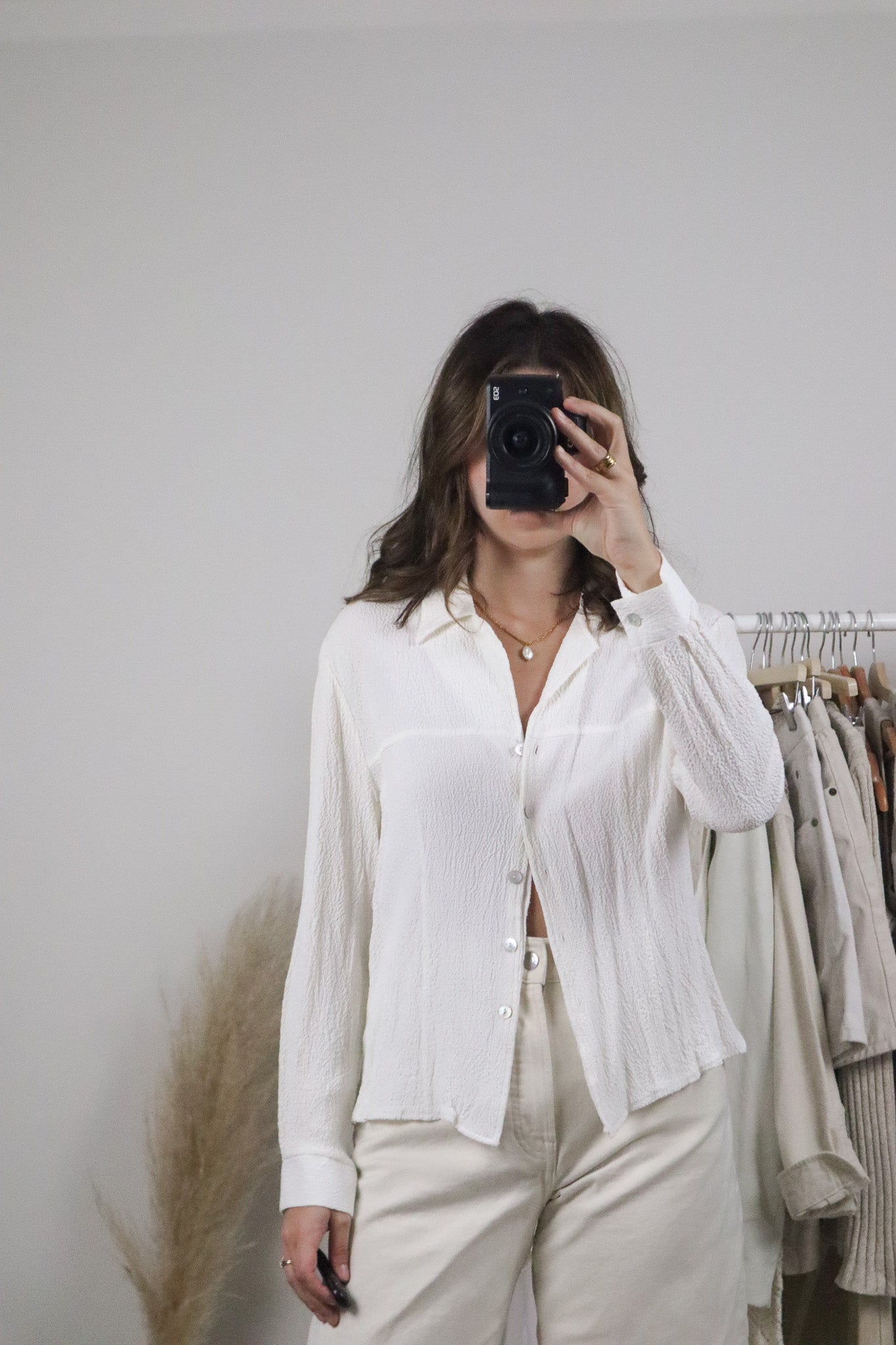 Made in Canada x Vintage x Textured Blouse (M/L)