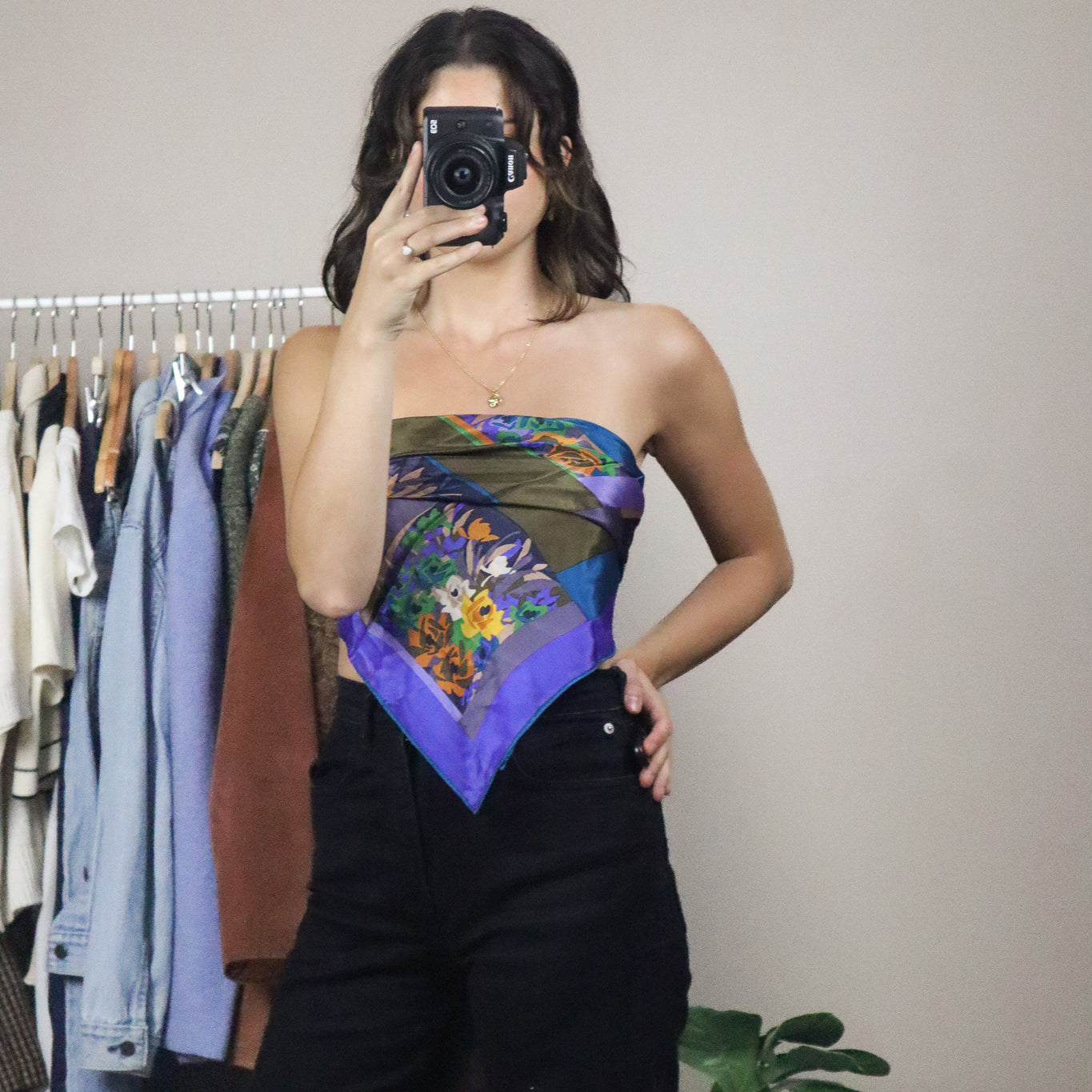 Vintage x Silk Patterned Scarf