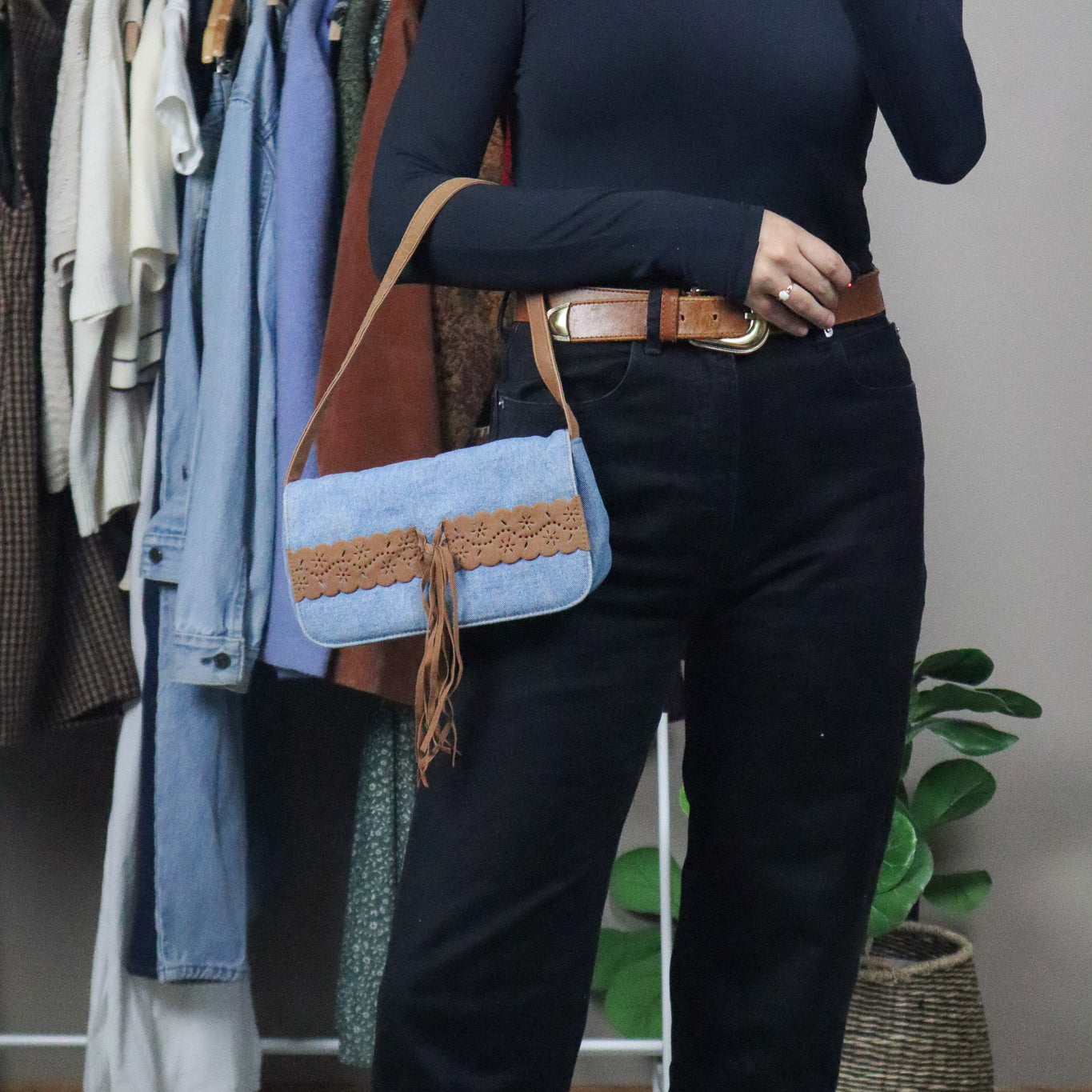 Vintage x Denim Purse