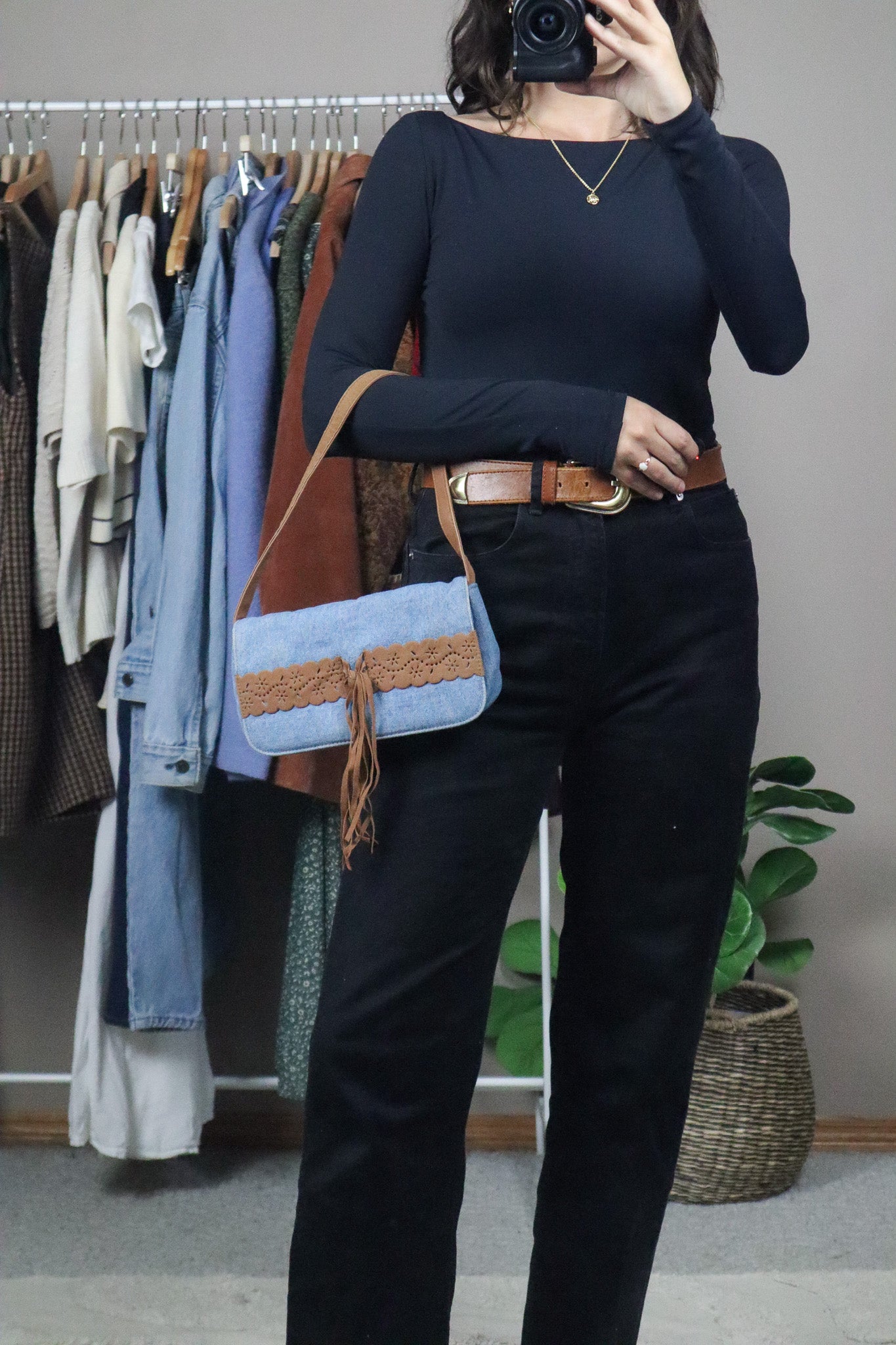 Vintage x Denim Purse