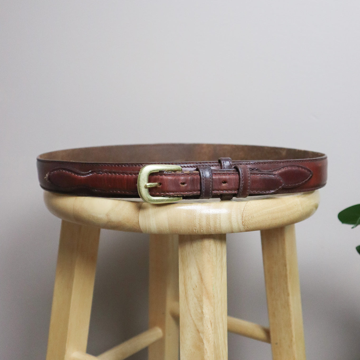 Made in USA x Vintage x Leather Belt (L)