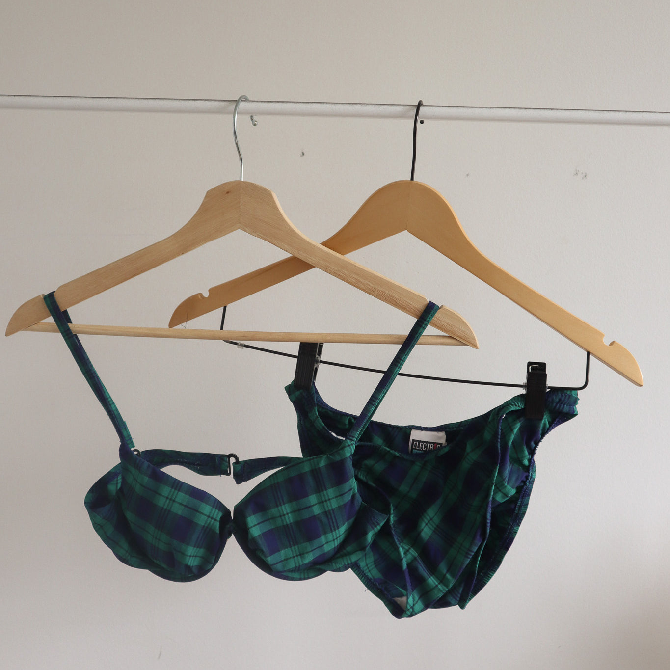 Made in USA x Vintage x Plaid Bikini (XS)
