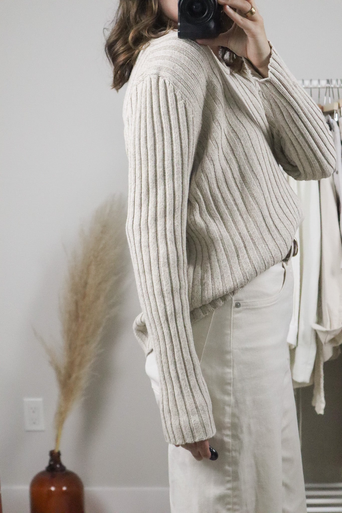 Vintage x Ralph Lauren x Silk/Linen/Cotton Textured Knit (S/M)