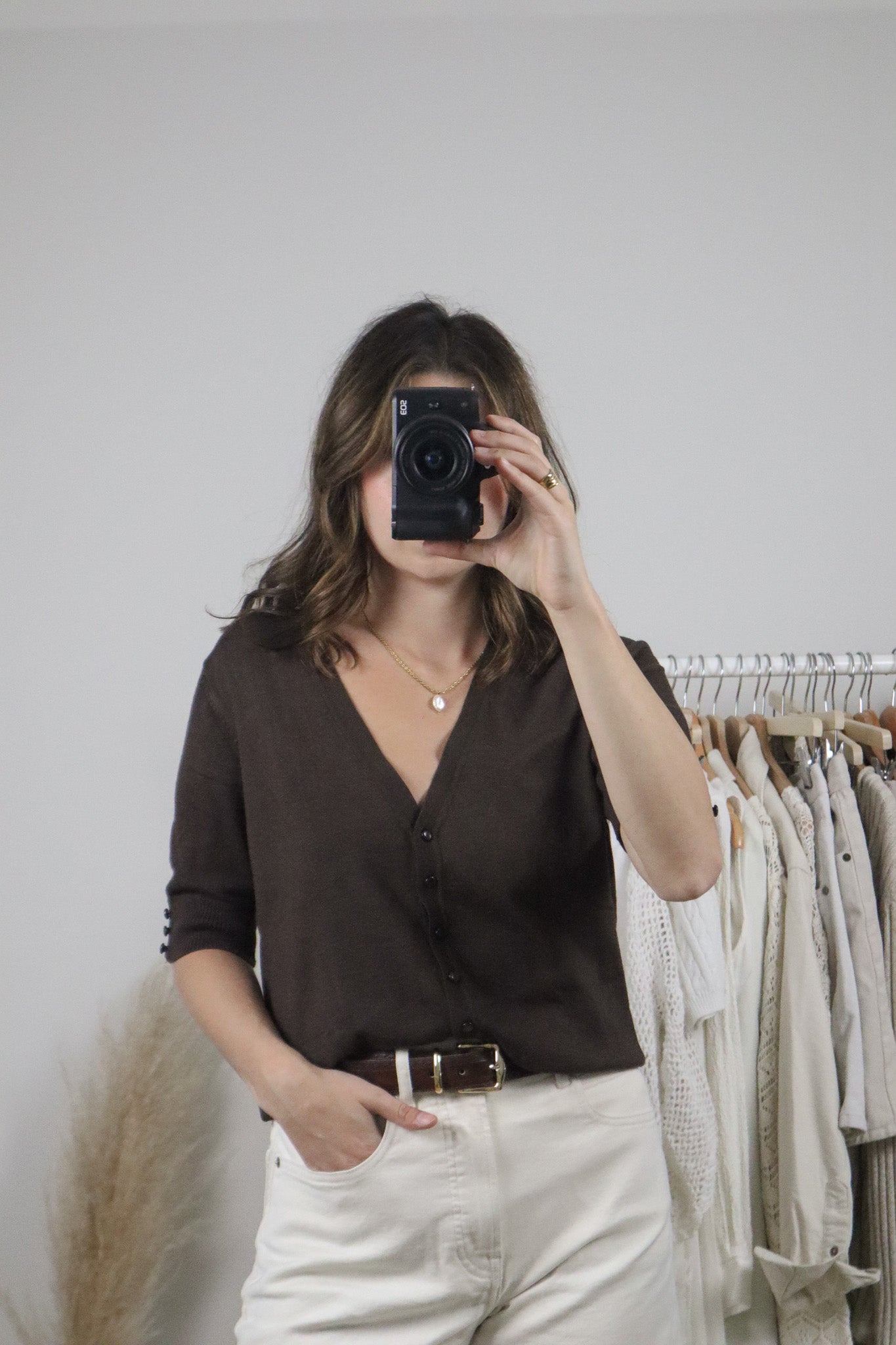 Vintage x Short-Sleeve Knit (L)