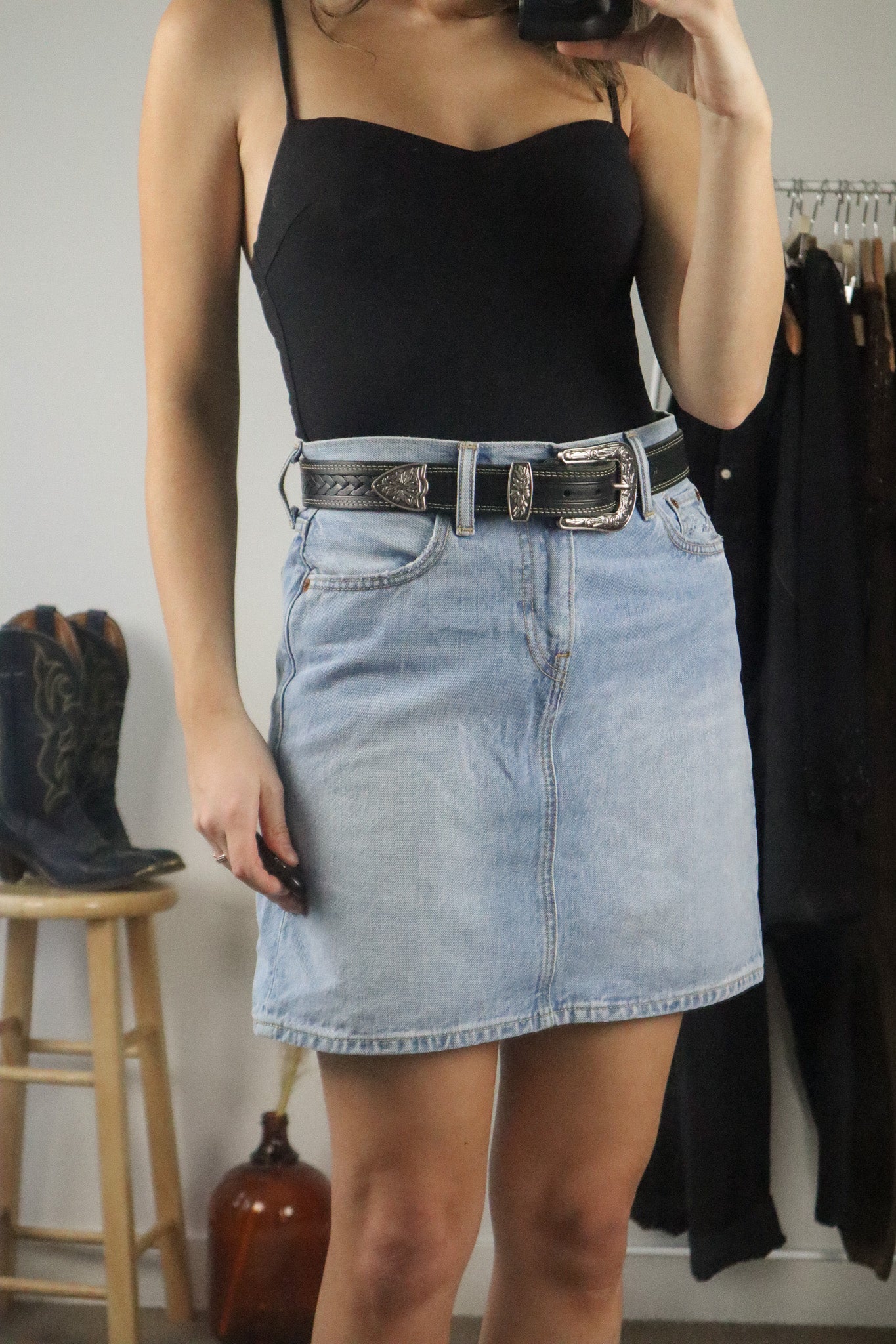 Made in Canada x Vintage x Leather Belt (M)