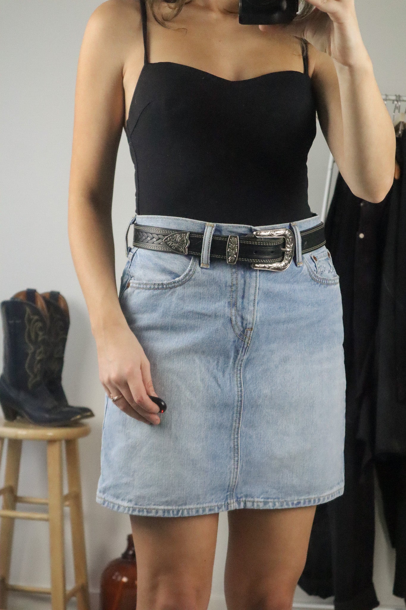 Made in Canada x Vintage x Leather Belt (M)