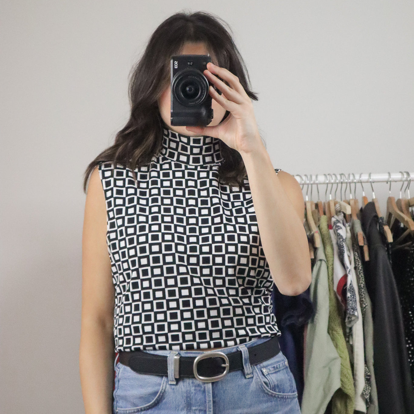 Made in USA x Vintage x Geometric Tank (L/XL)