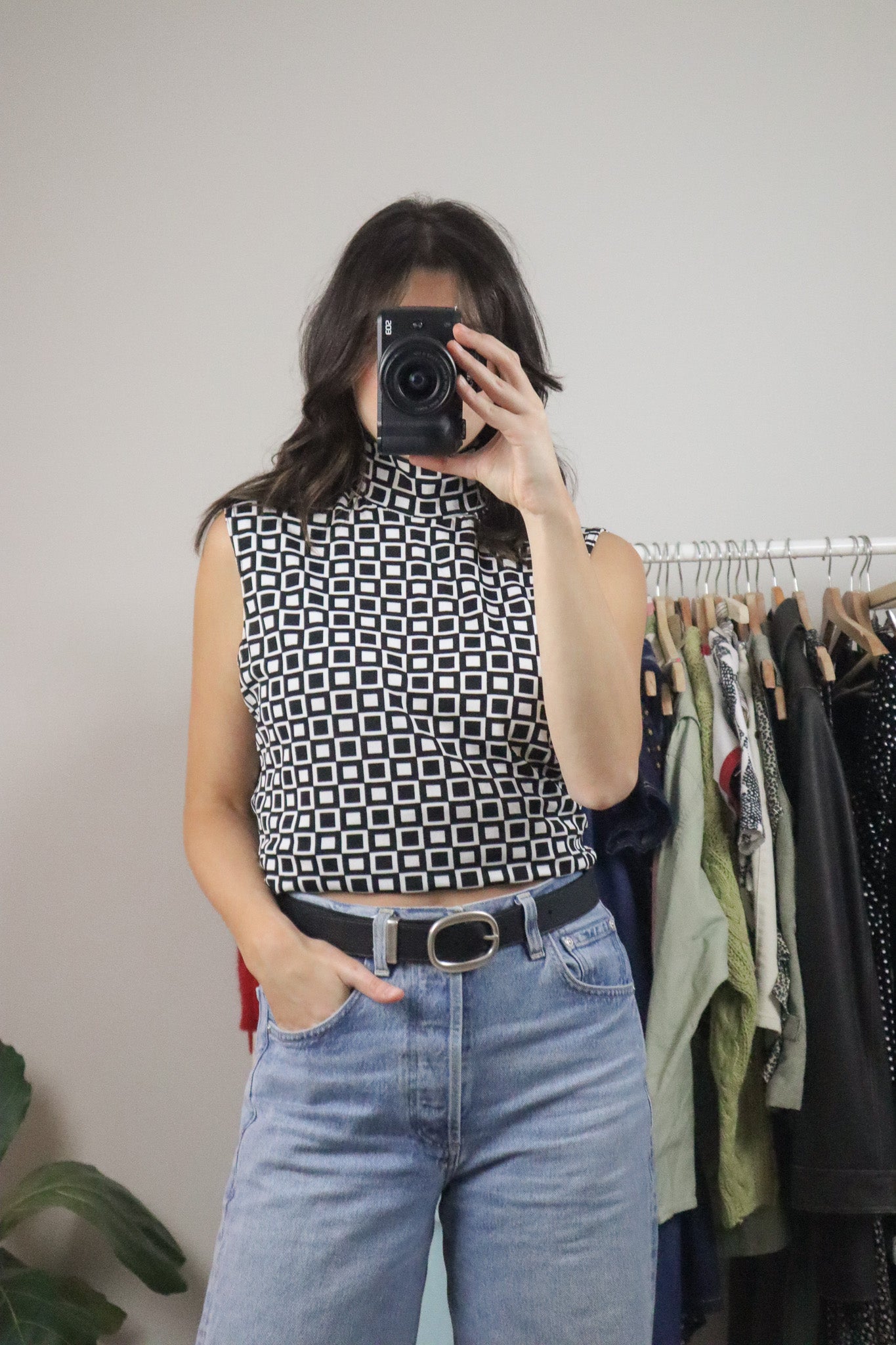 Made in USA x Vintage x Geometric Tank (L/XL)