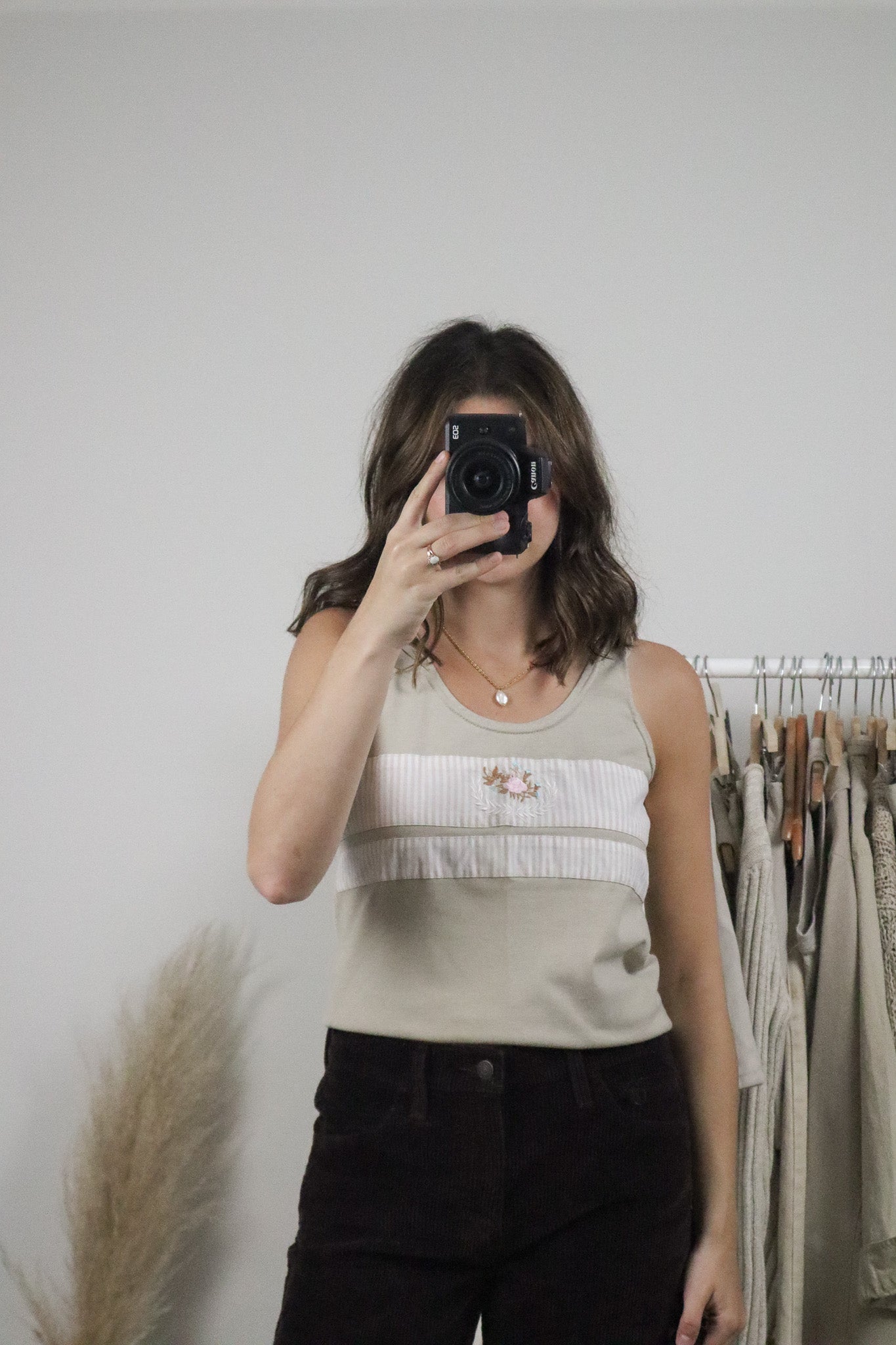 Vintage x Embroidered Tank (M)