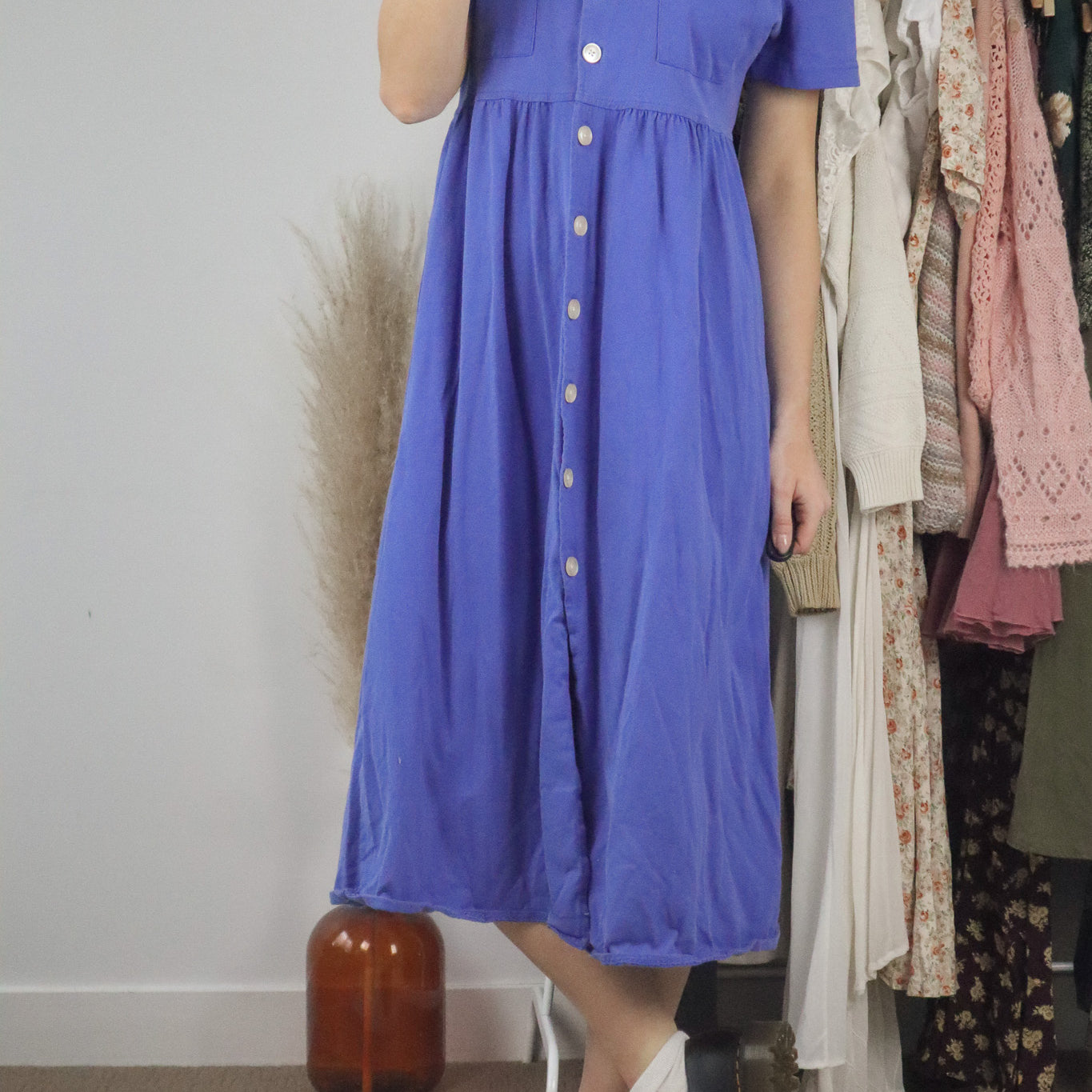 Vintage x Button Down Dress (4/6)