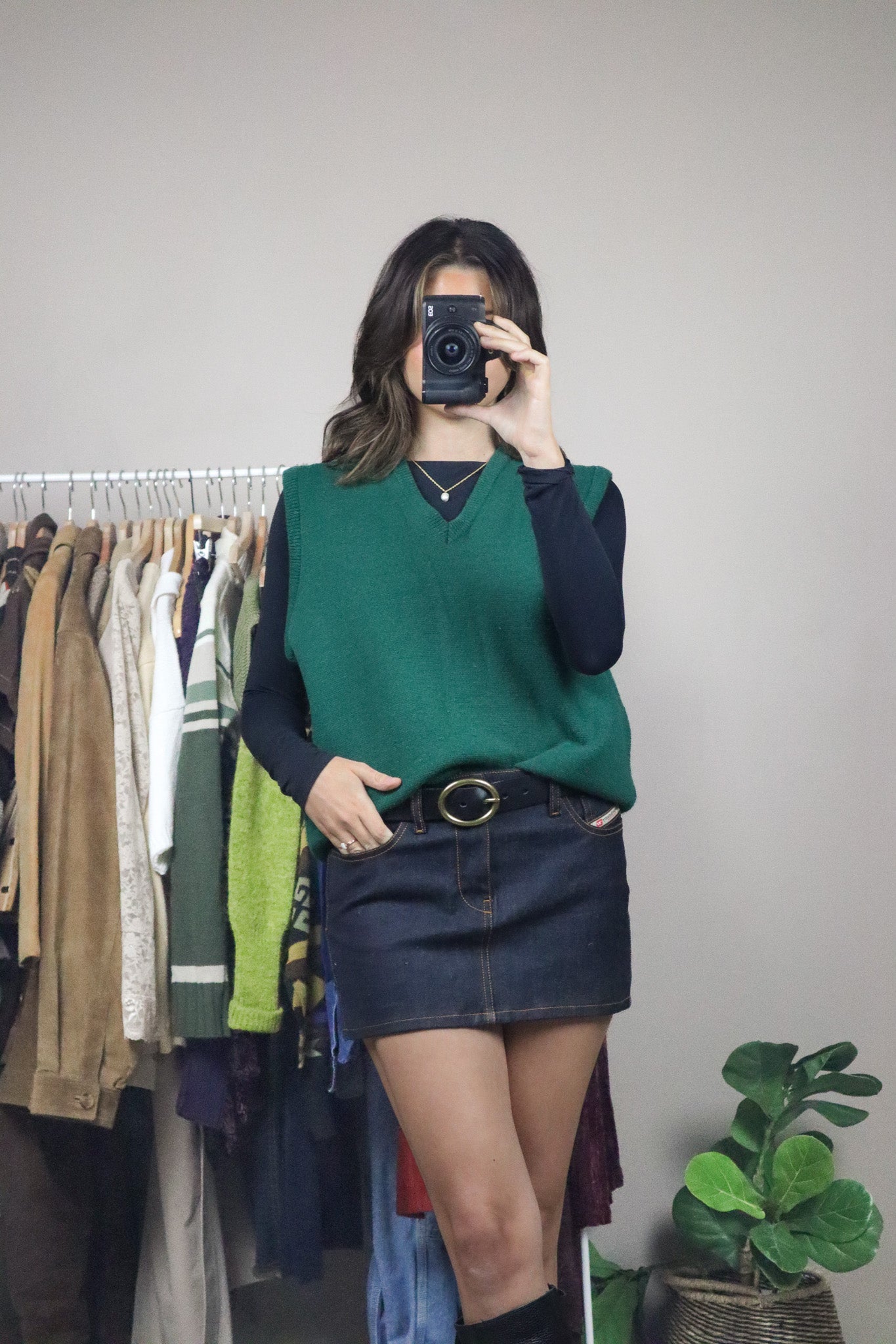 Made in Canada x Vintage x 70s Wool Blend Sweater Vest (L)