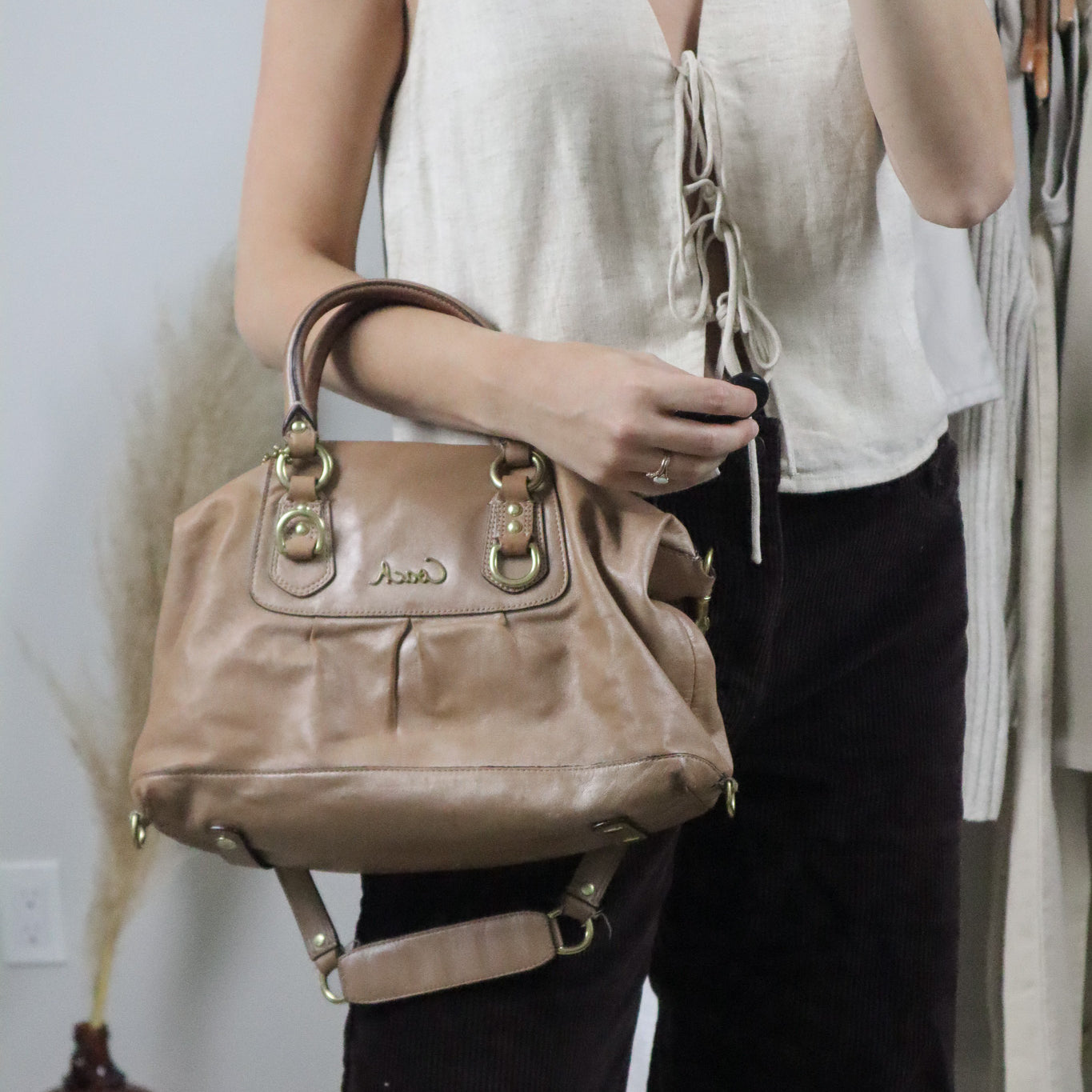 Vintage x Leather Coach Bag