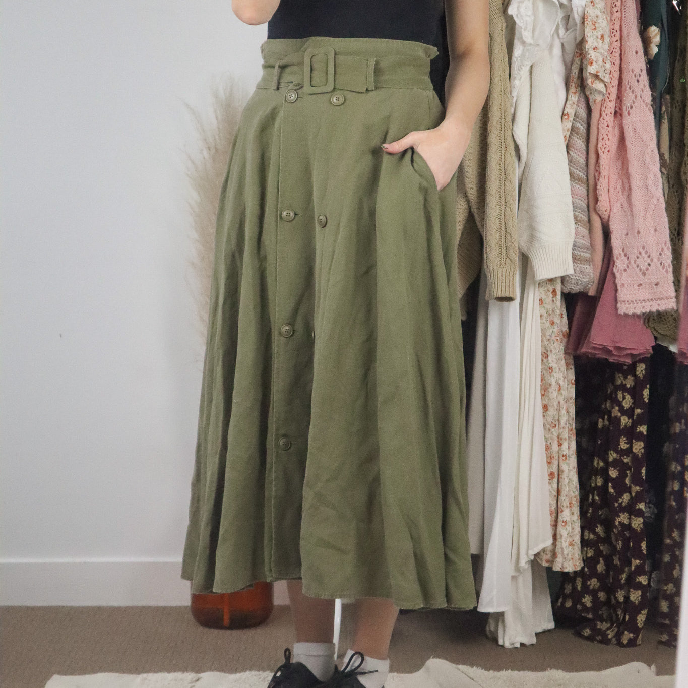 Modern x Linen Blend Skirt (4)