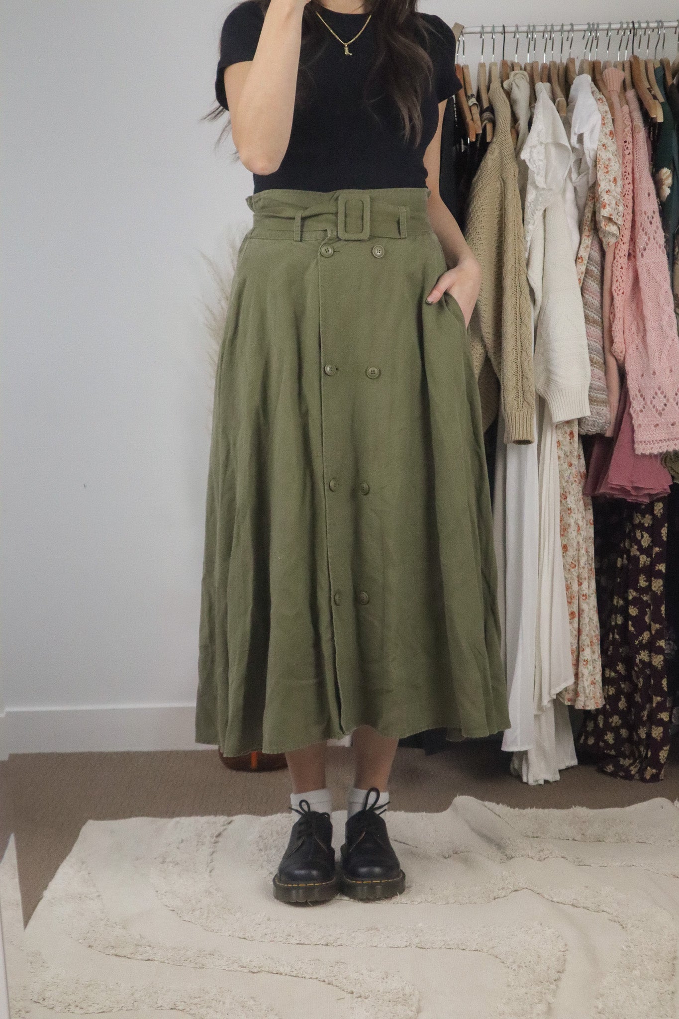 Modern x Linen Blend Skirt (4)