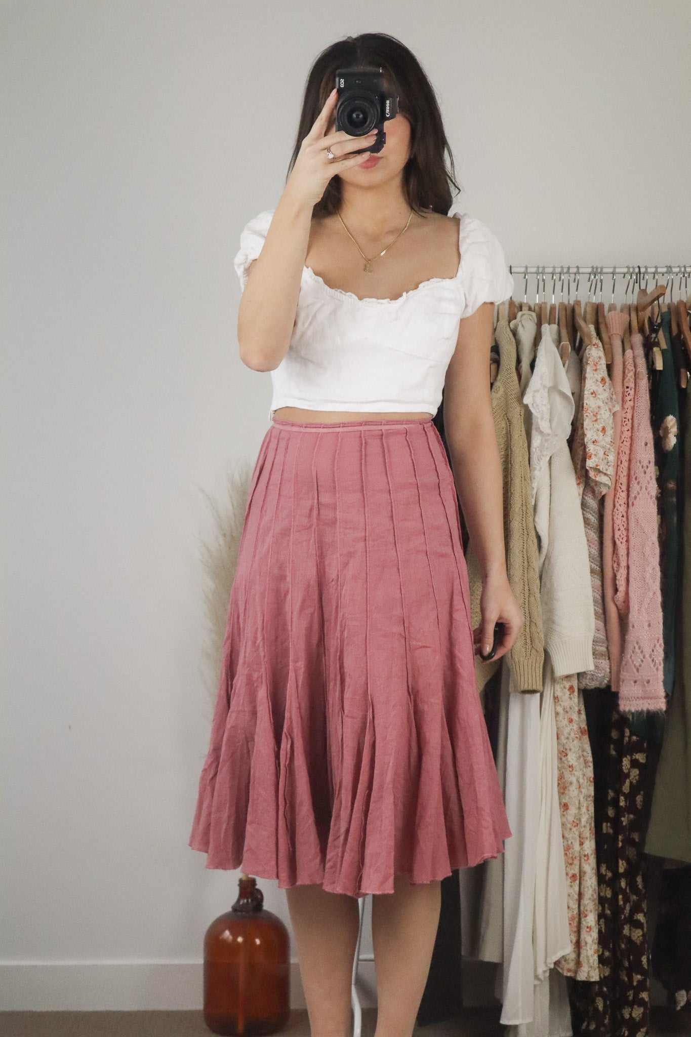Wilfred x Linen Cropped Blouse (L)