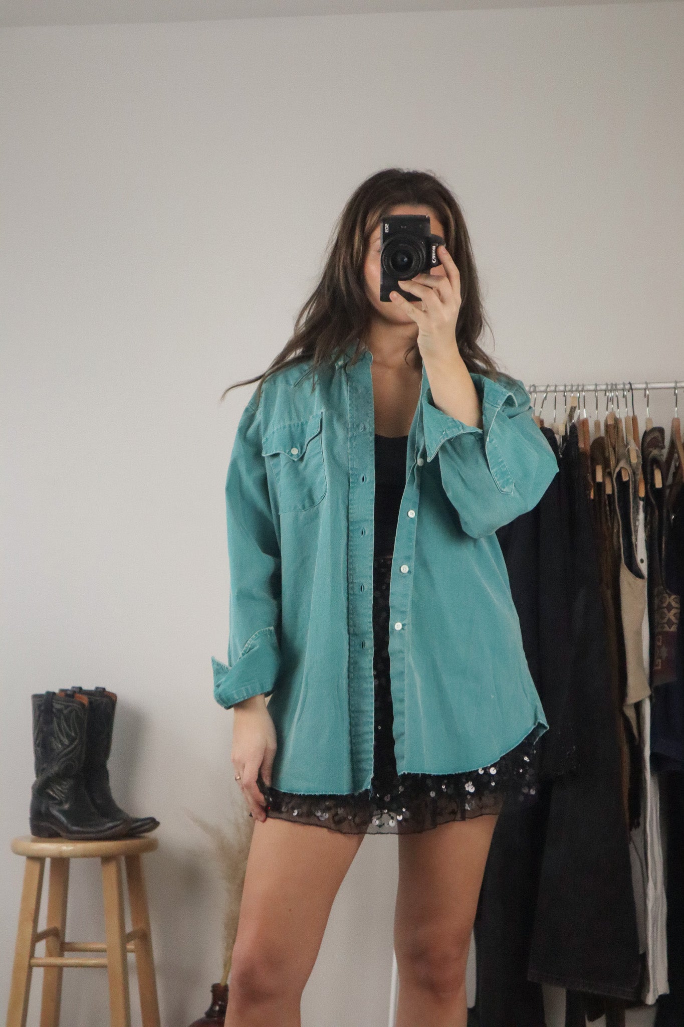 Made in USA x Vintage x Button Up (M/L)