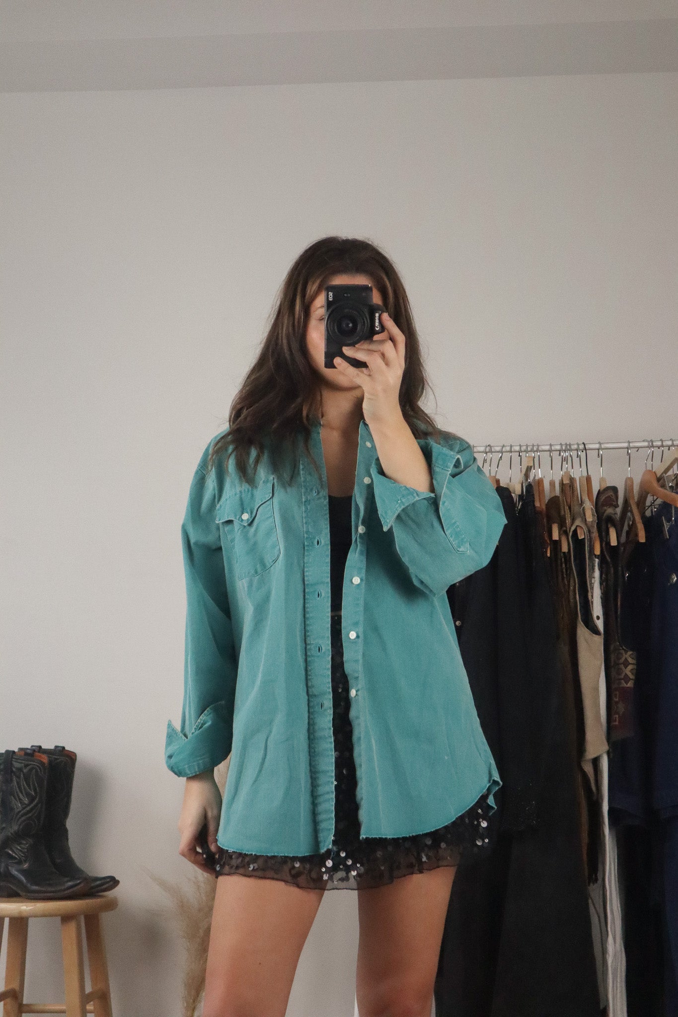 Made in USA x Vintage x Button Up (M/L)