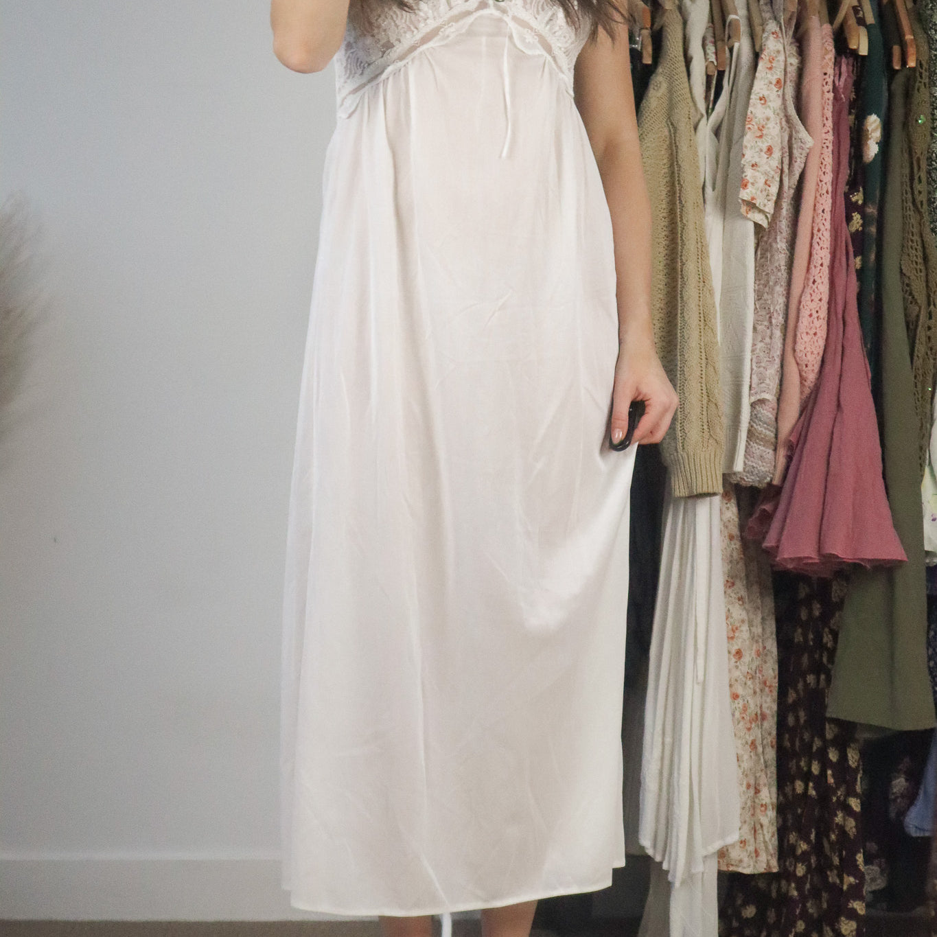 Made in Canada x Vintage x Sheer Maxi Slip Dress (4/6)