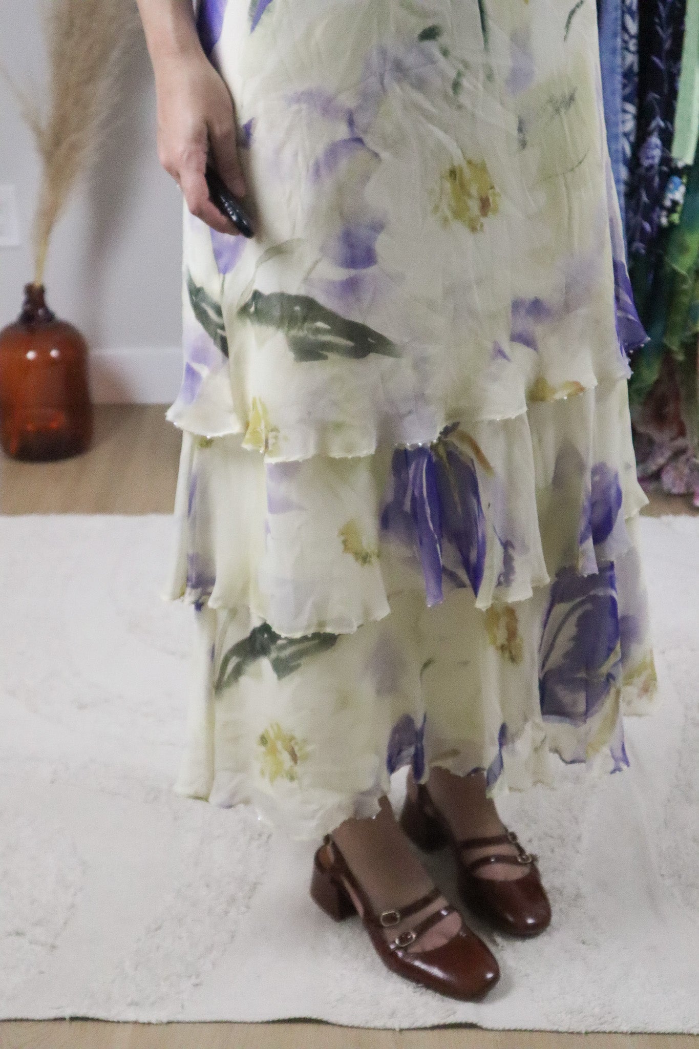 Vintage x Silk Floral Beaded Maxi Dress (10)