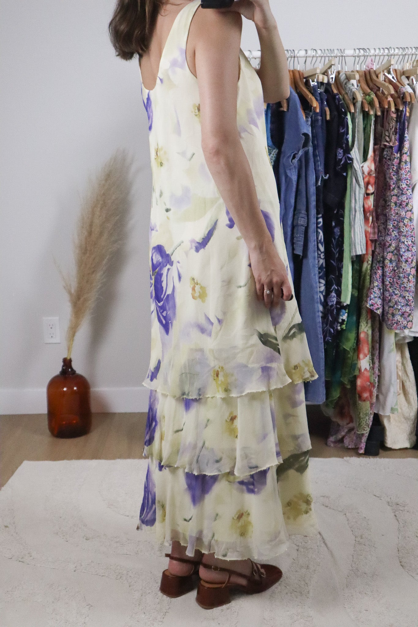 Vintage x Silk Floral Beaded Maxi Dress (10)