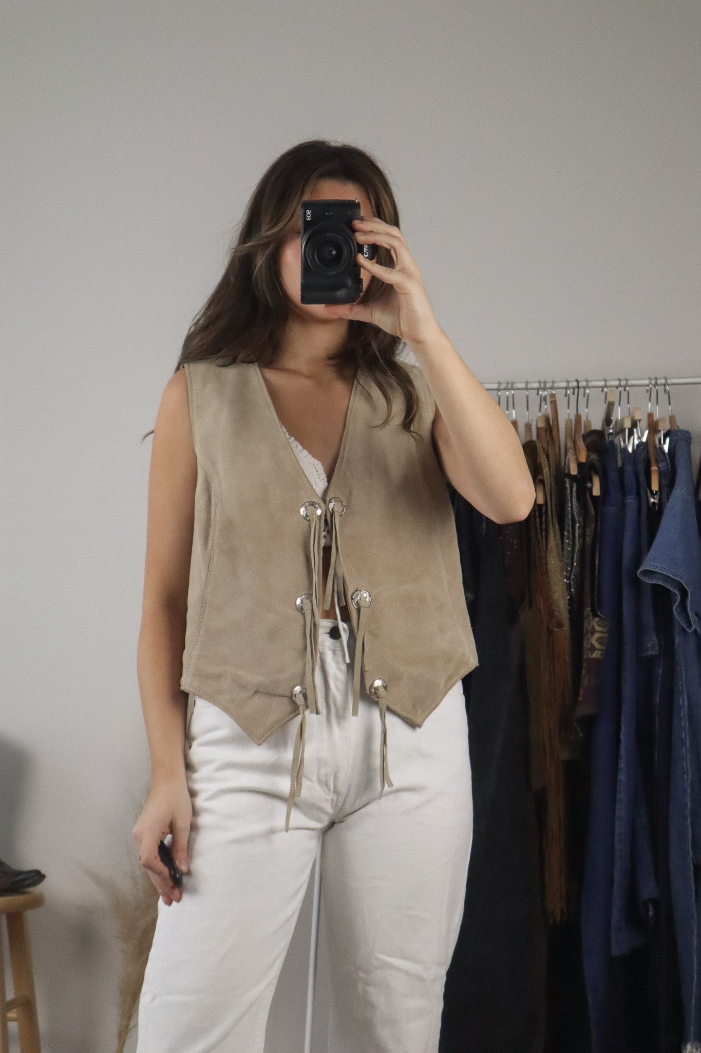Vintage x Suede Vest (M)