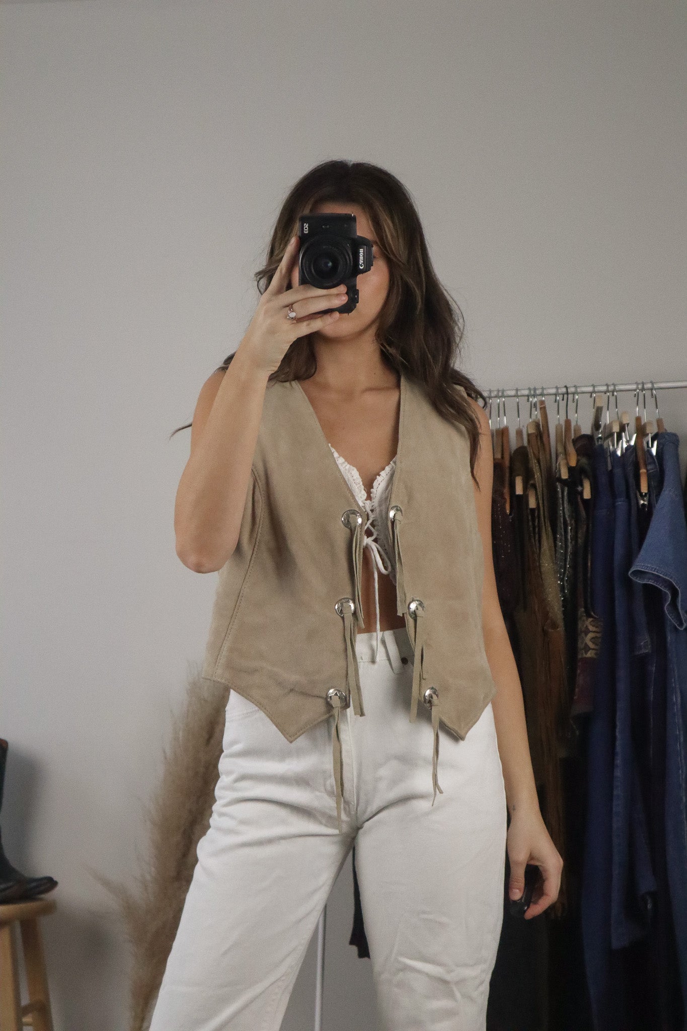 Vintage x Suede Vest (M)