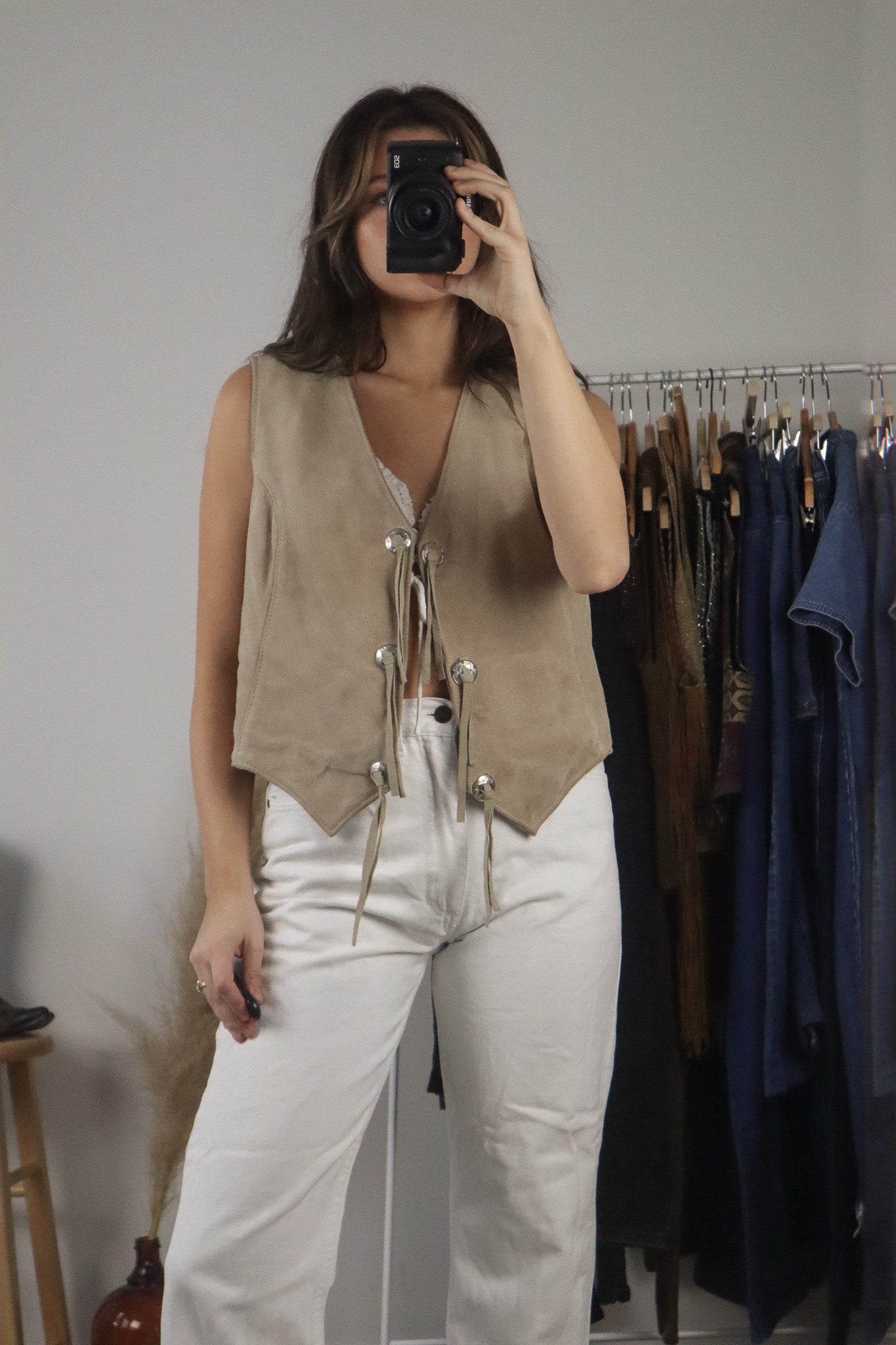 Vintage x Suede Vest (M)