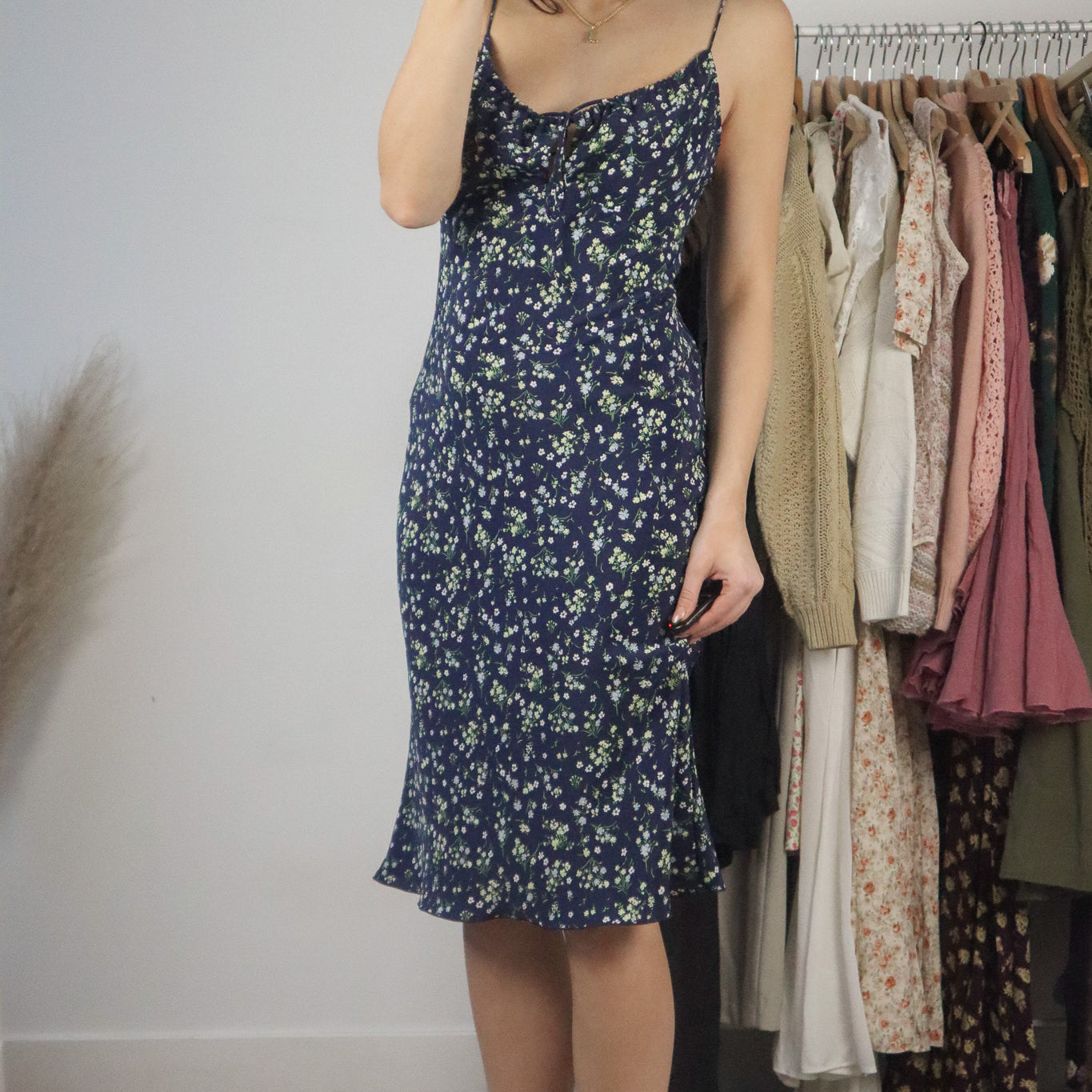 Vintage x Floral Midi Dress (S)