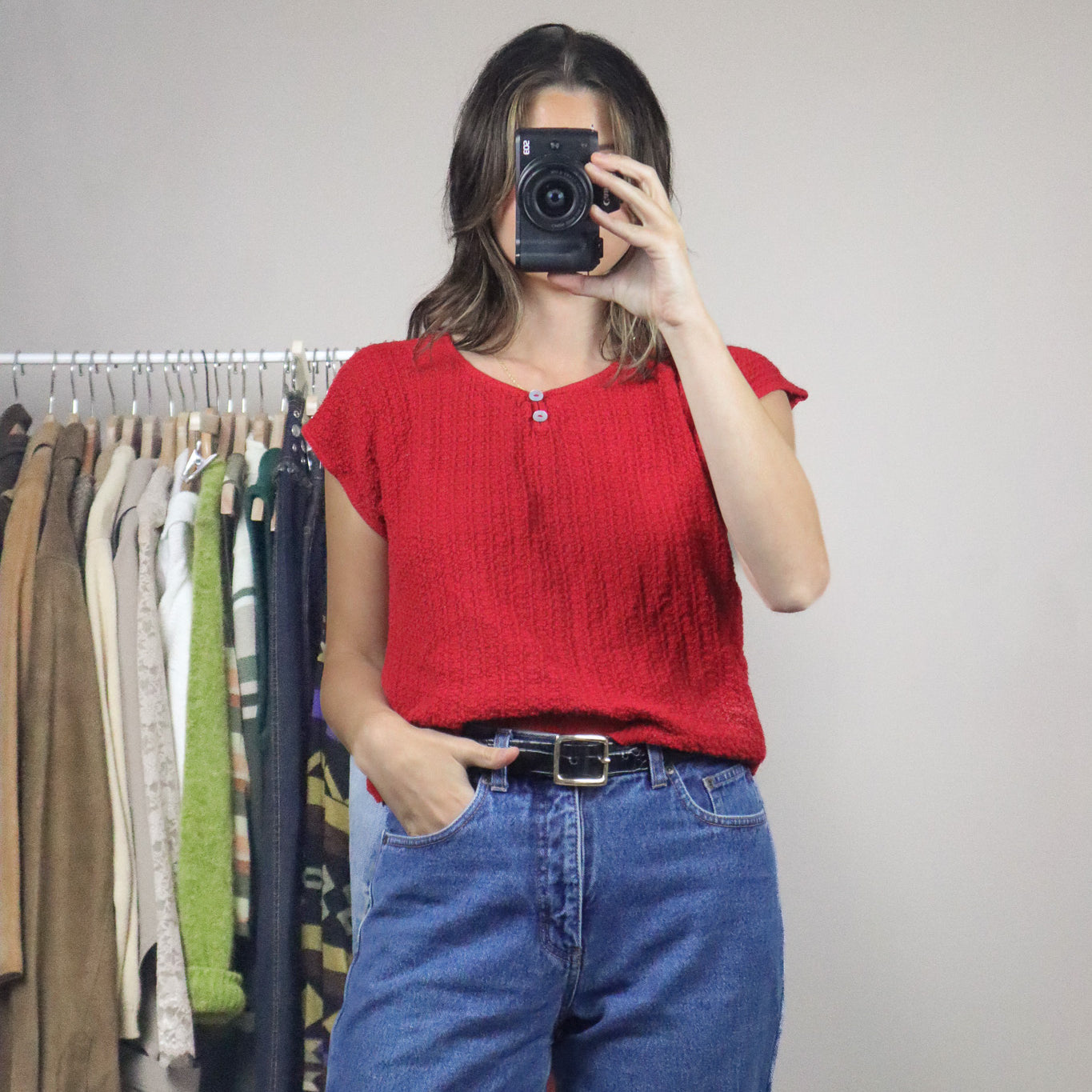 Made in Canada x Vintage x Short-Sleeve Knit (M)