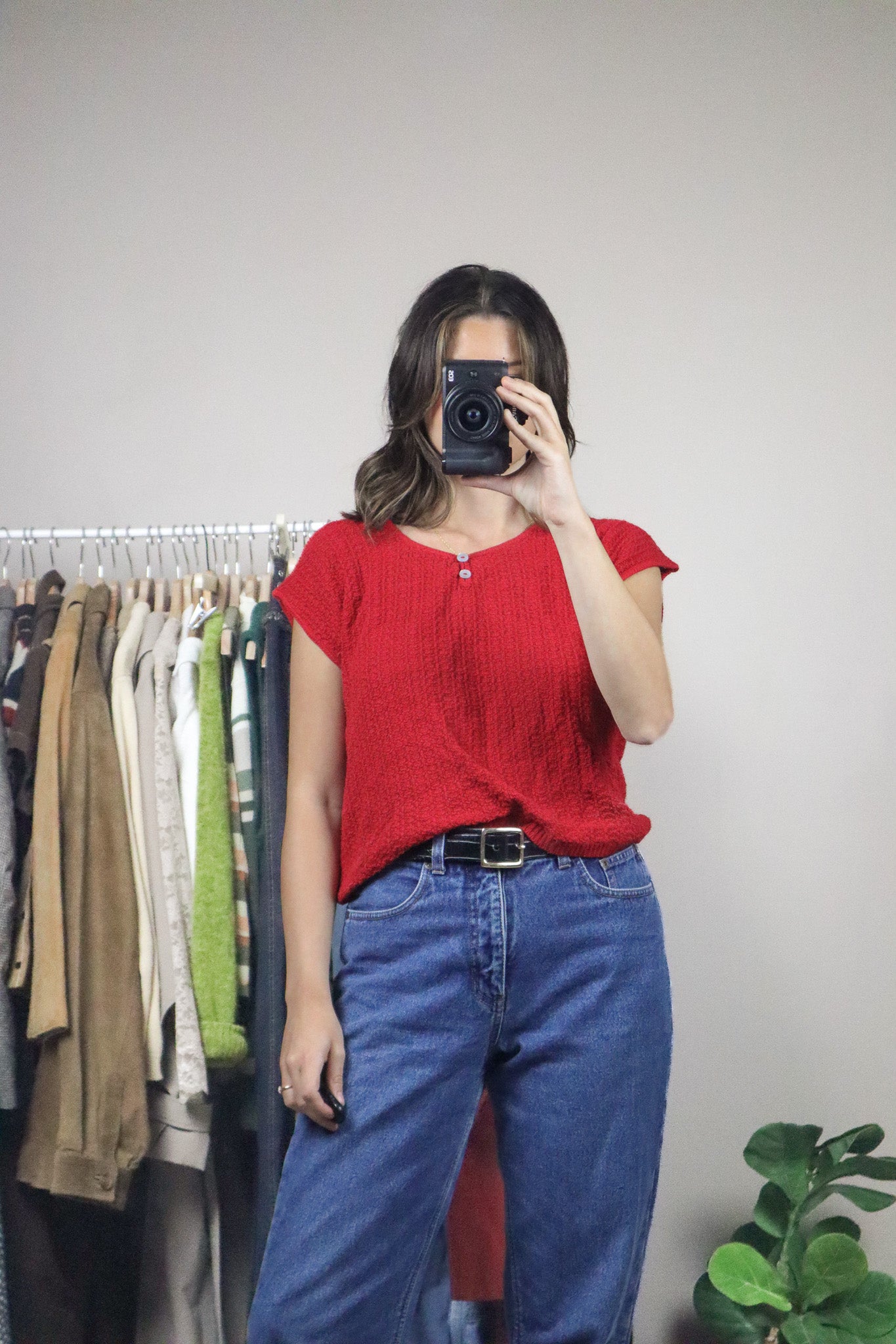 Made in Canada x Vintage x Short-Sleeve Knit (M)