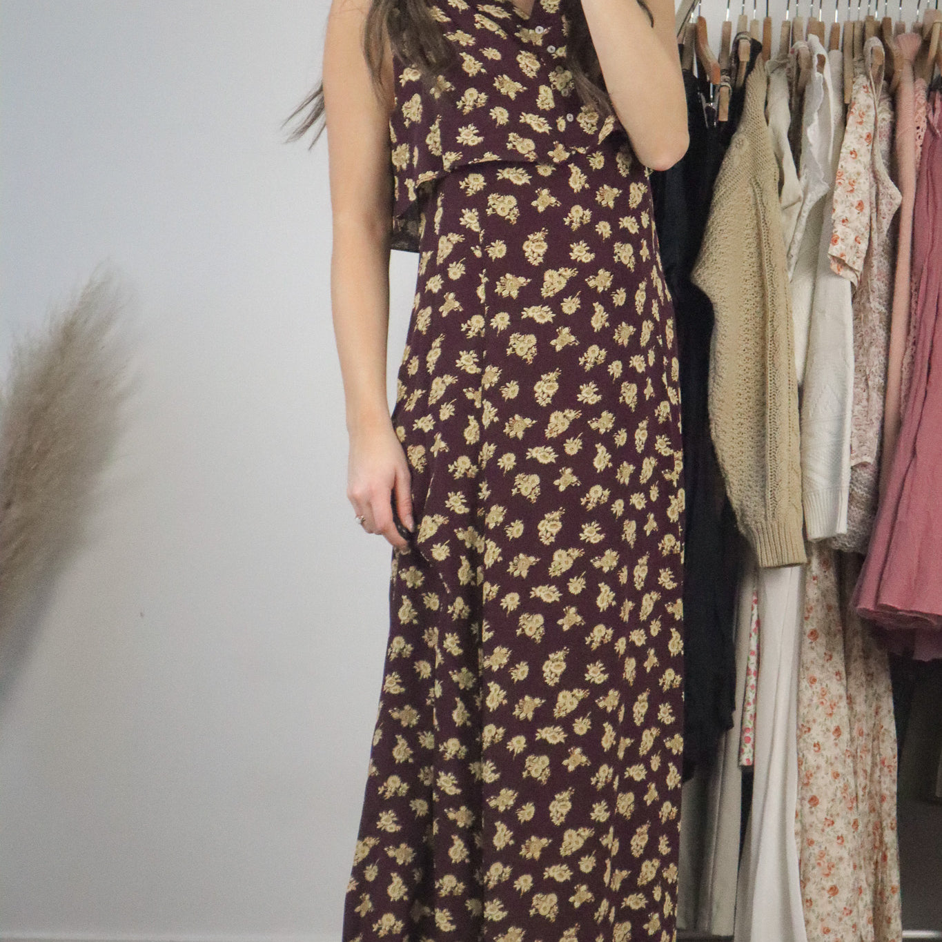 Made in the USA x Vintage x Floral Maxi Dress (6/8)