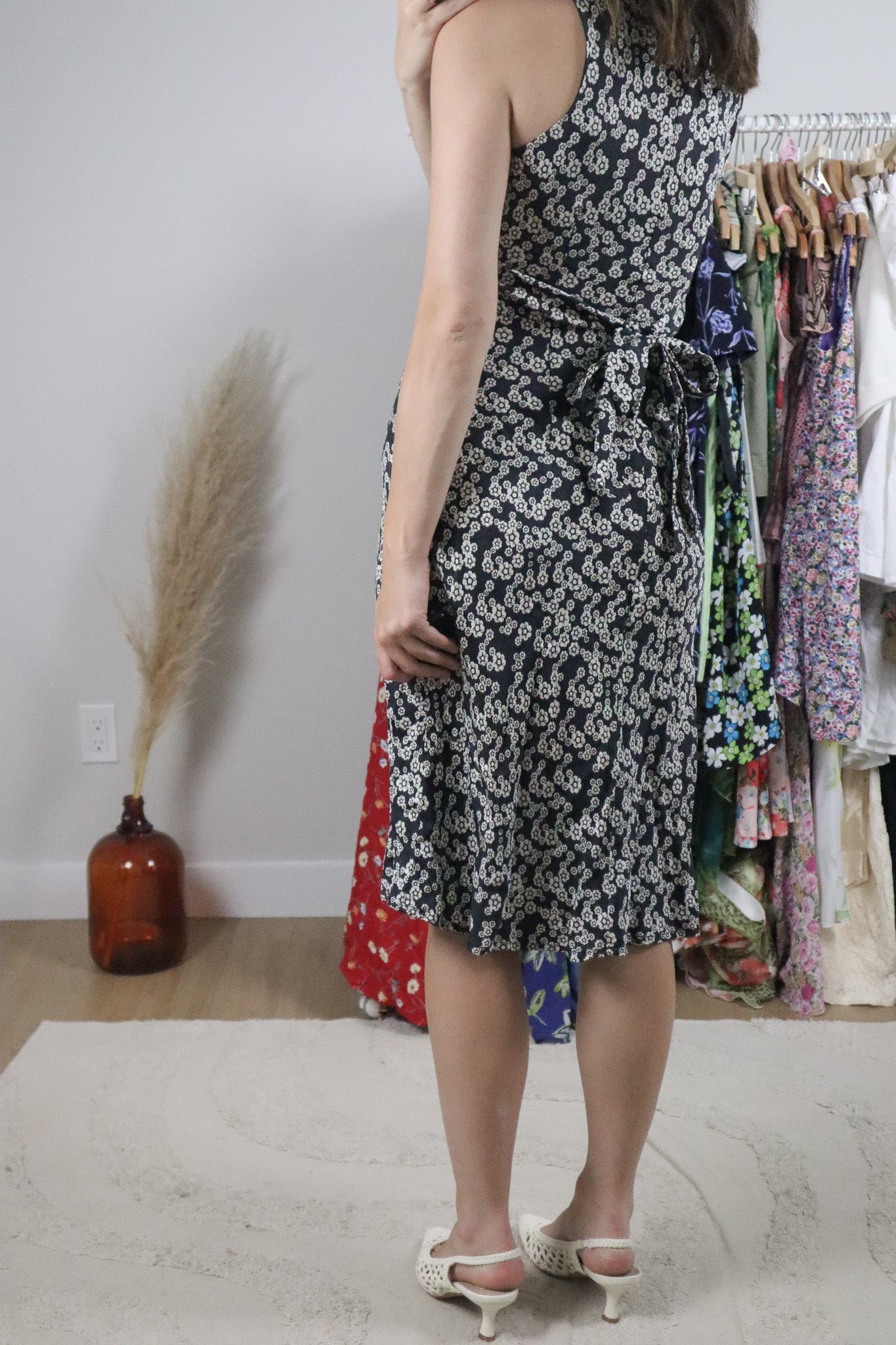 Vintage x Silk Midi Dress (XS)